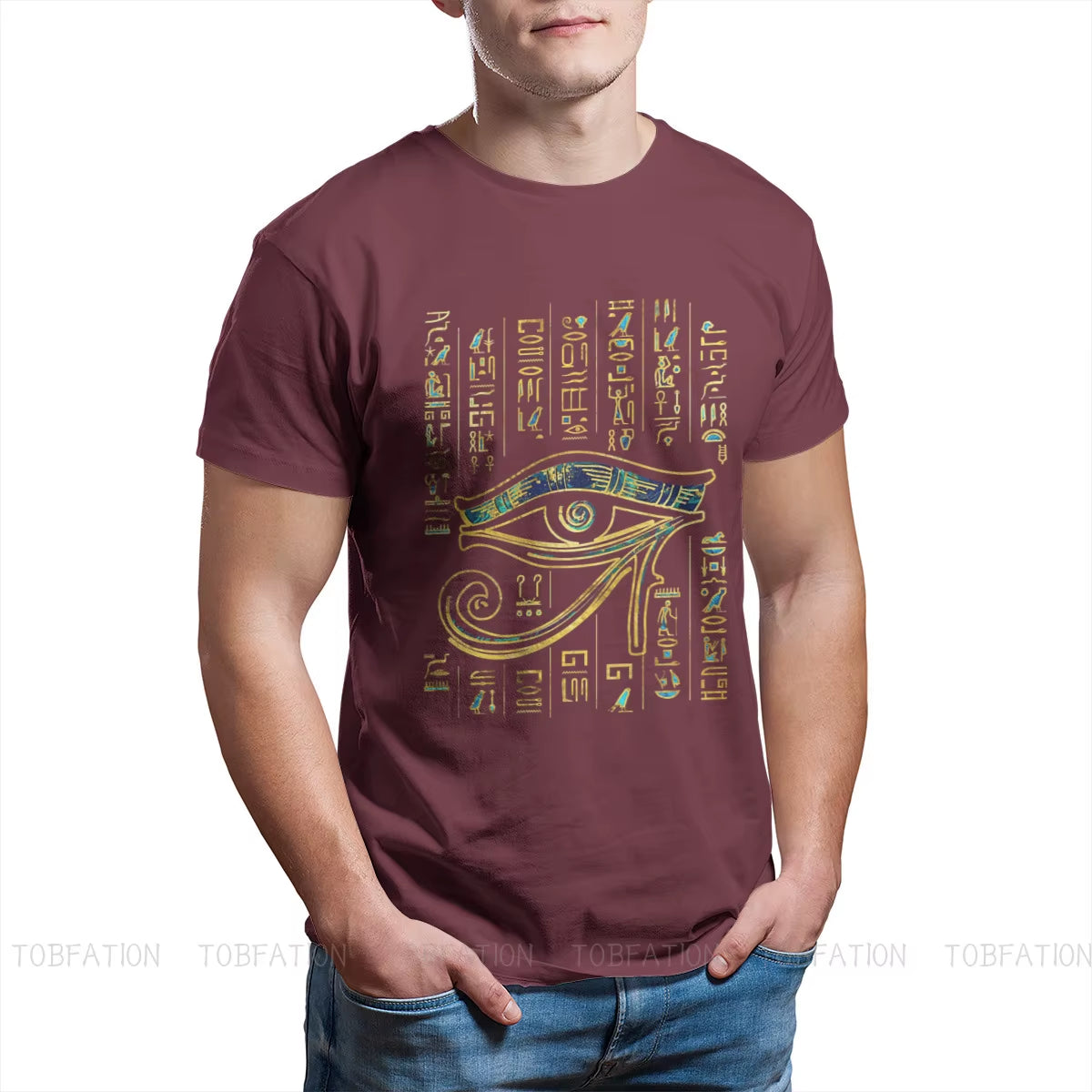 The Watcher’s Mark Eye of Horus Hieroglyphic T-Shirt