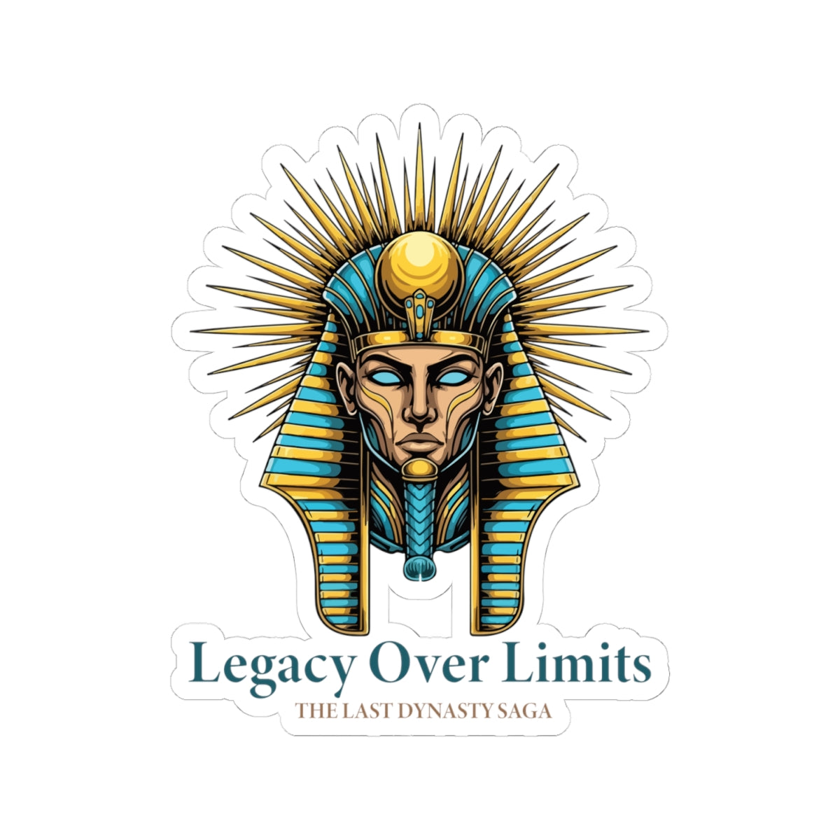Copy of The Last Dynasty Saga Sticker — Minimalist Retro Game Logo Kiss-Cut Sticker