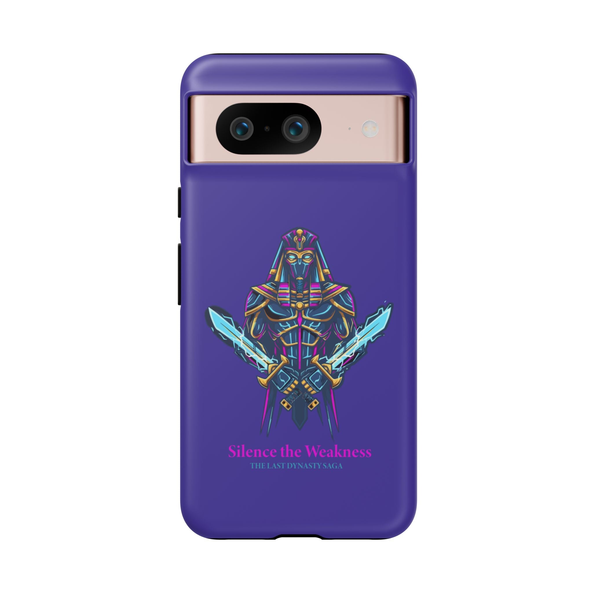 Phone Case — Neon Pharaoh Dual Swords "Silence the Weakness"
