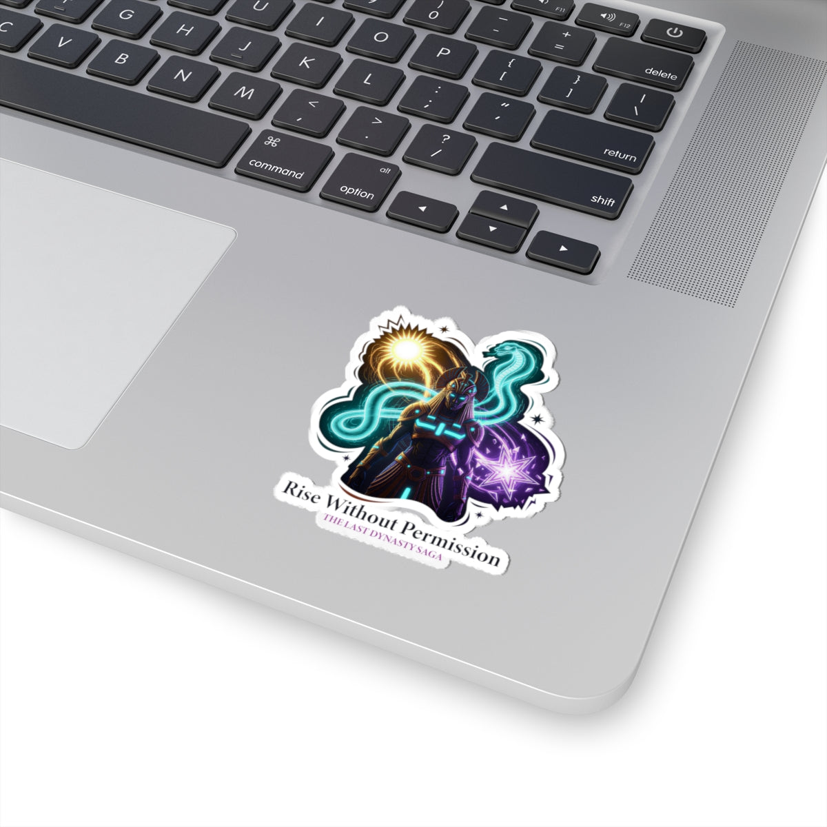Last Dynasty Saga Sticker — Minimalist Retro Game Logo Kiss-Cut Sticker