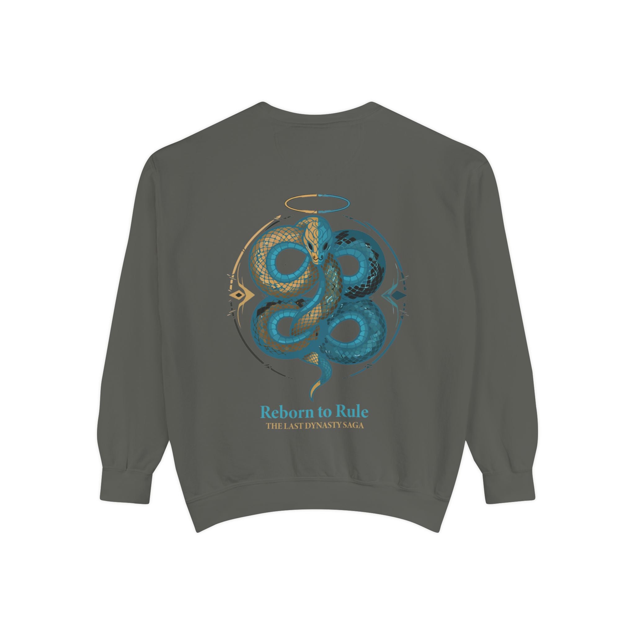 Snake Emblem Sweatshirt — "Reborn to Rule" Graphic Crewneck