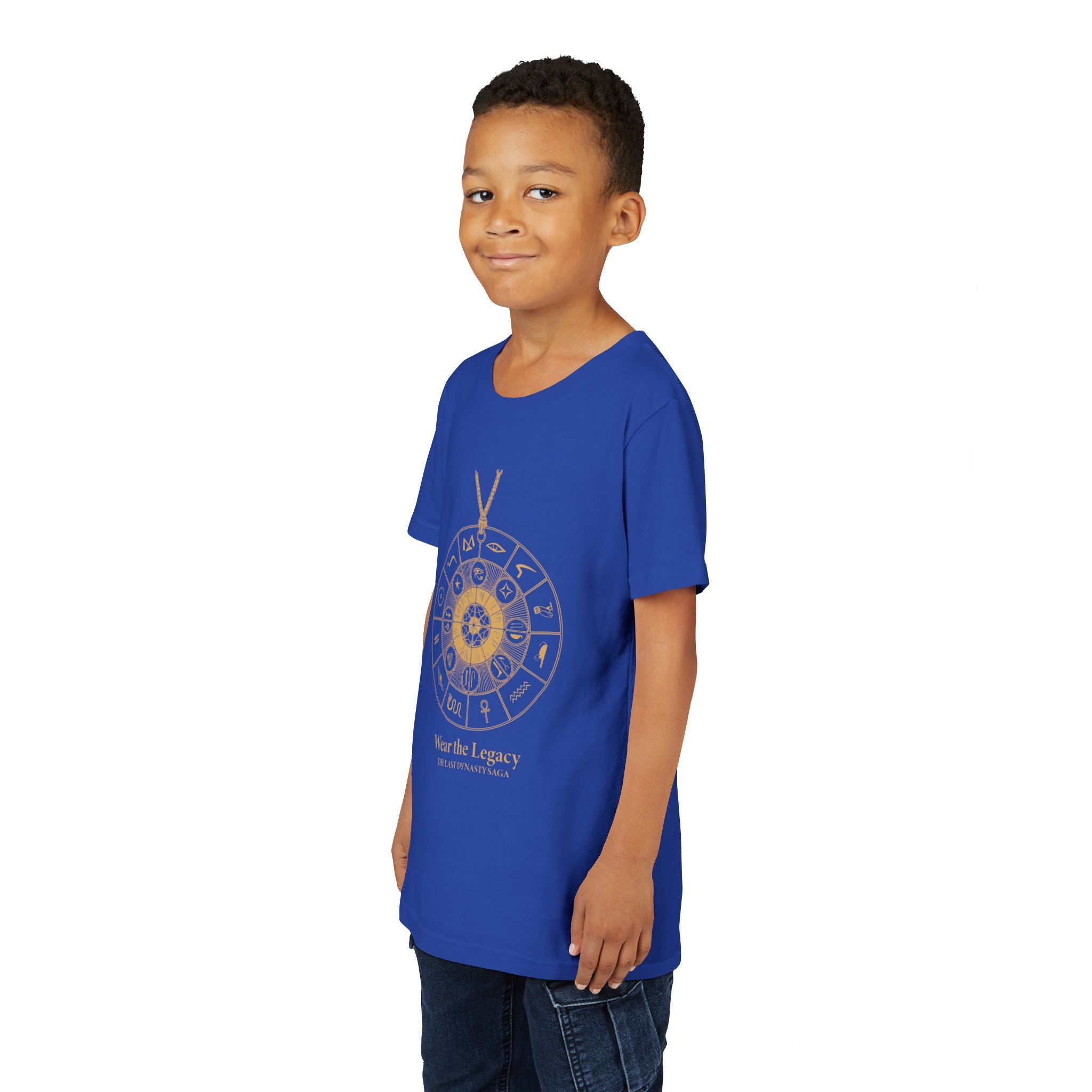 Youth Graphic Tee — THE SAGA Compass & Abstract Hero&