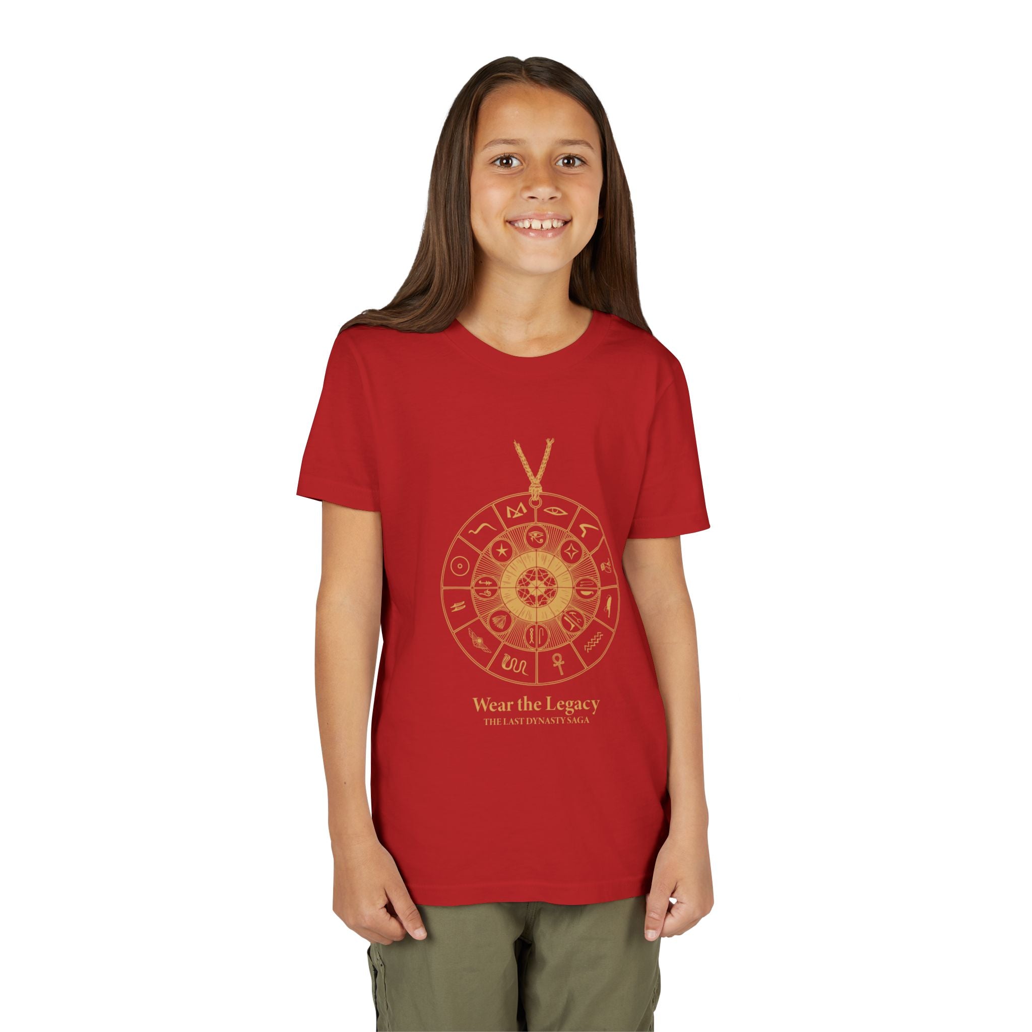 Youth Graphic Tee — THE SAGA Compass & Abstract Hero&