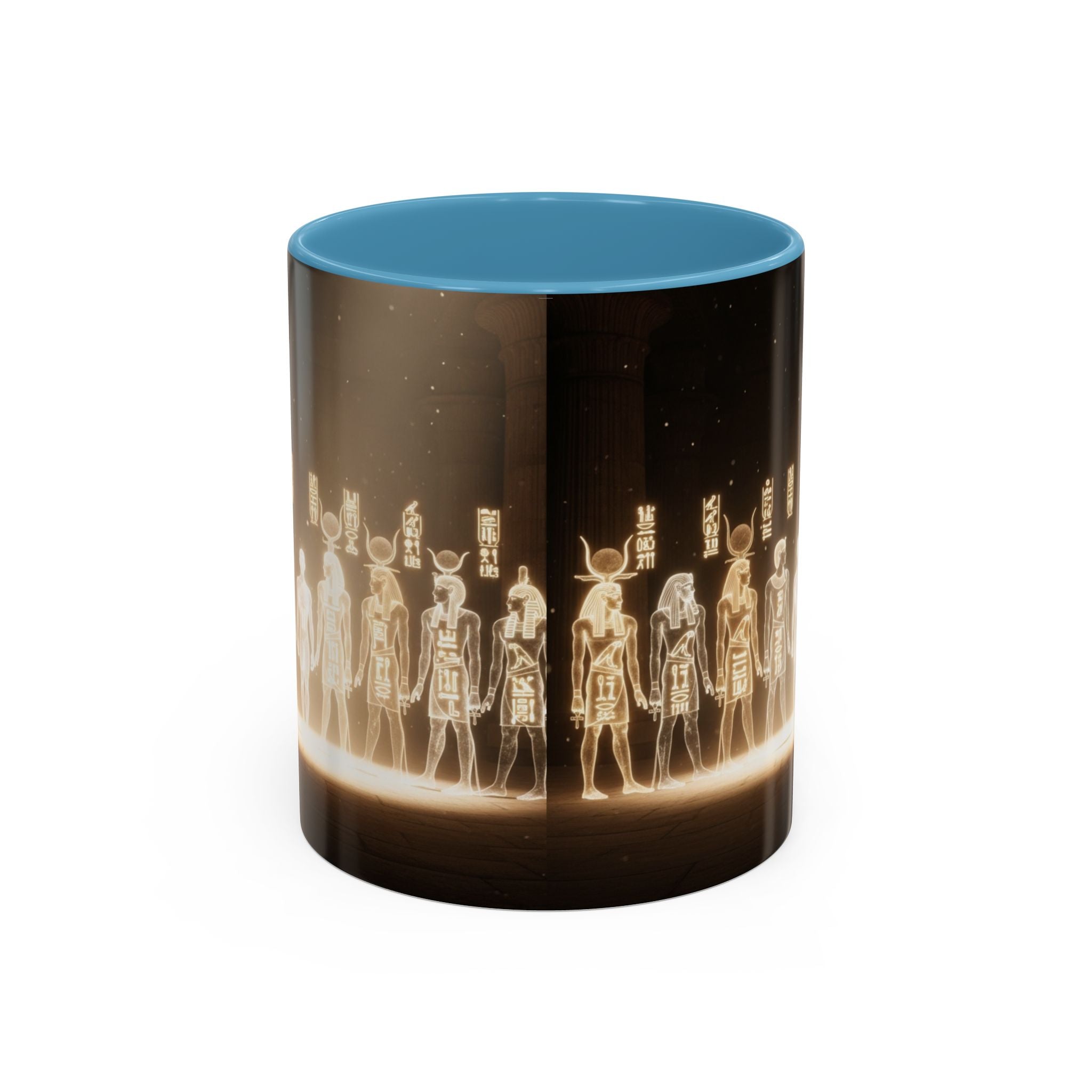 Egyptian Gods Lineup Coffee Mug — Ancient Deities Accent Mug (11/15oz)