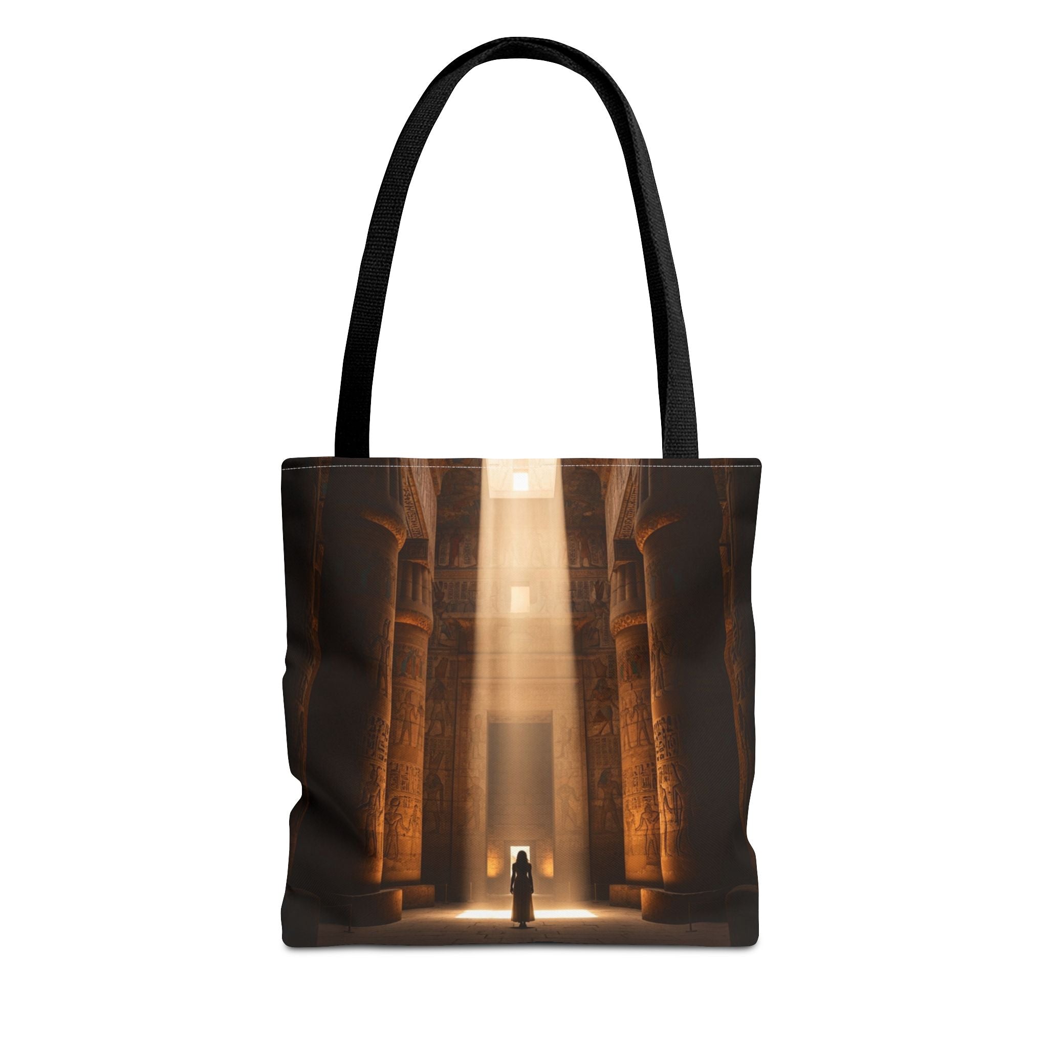Mystic Temple Tote Bag — Ancient Light & Symbolic Wheel AOP Tote