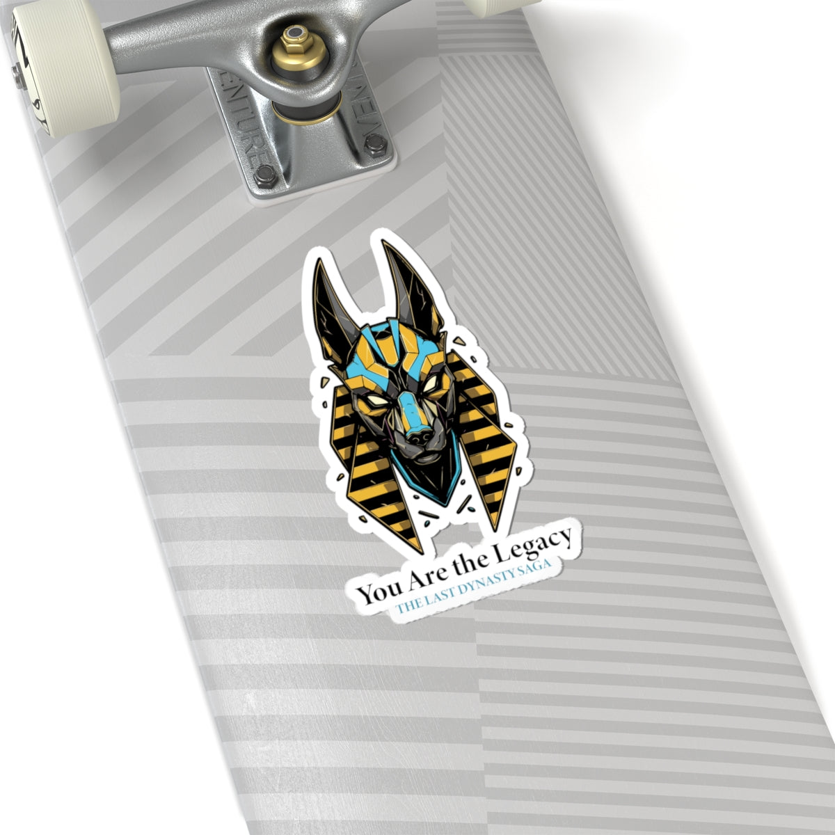 Last Dynasty Saga Sticker — Minimalist Retro Game Logo Kiss-Cut Sticker