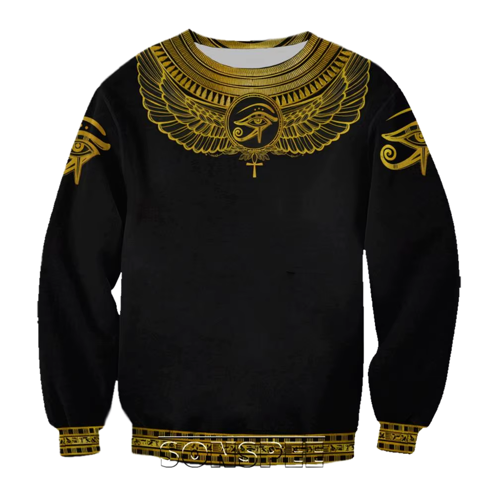 Eye of Horus 3D Print Hoodie — Pharaoh Inspired Sweatshirt