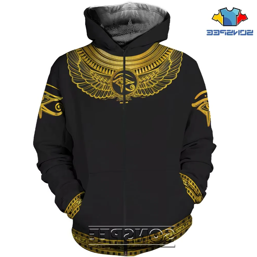 Eye of Horus 3D Print Hoodie — Pharaoh Inspired Sweatshirt