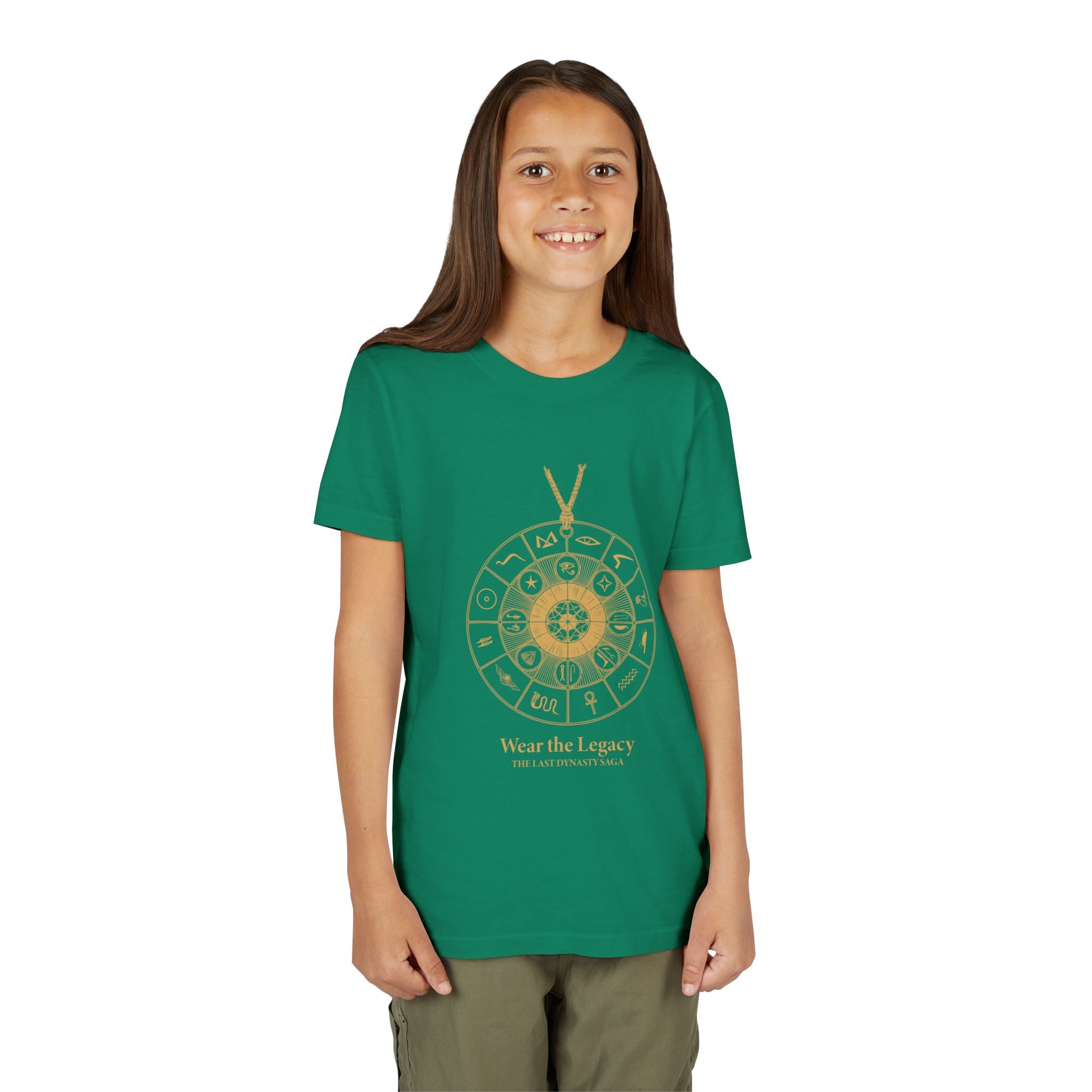 Youth Graphic Tee — THE SAGA Compass & Abstract Hero&