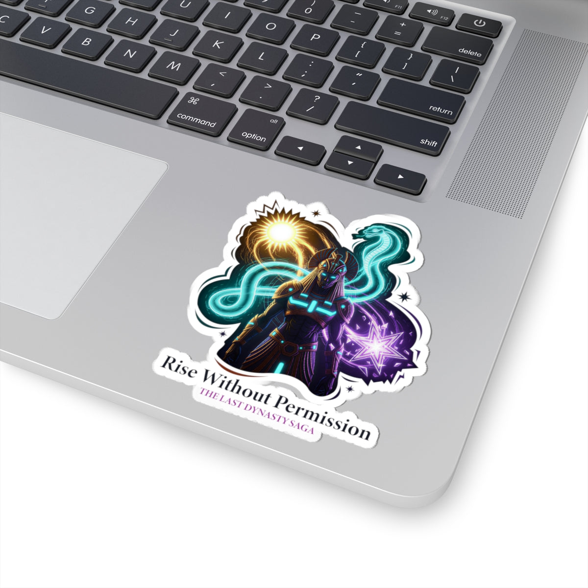 Last Dynasty Saga Sticker — Minimalist Retro Game Logo Kiss-Cut Sticker
