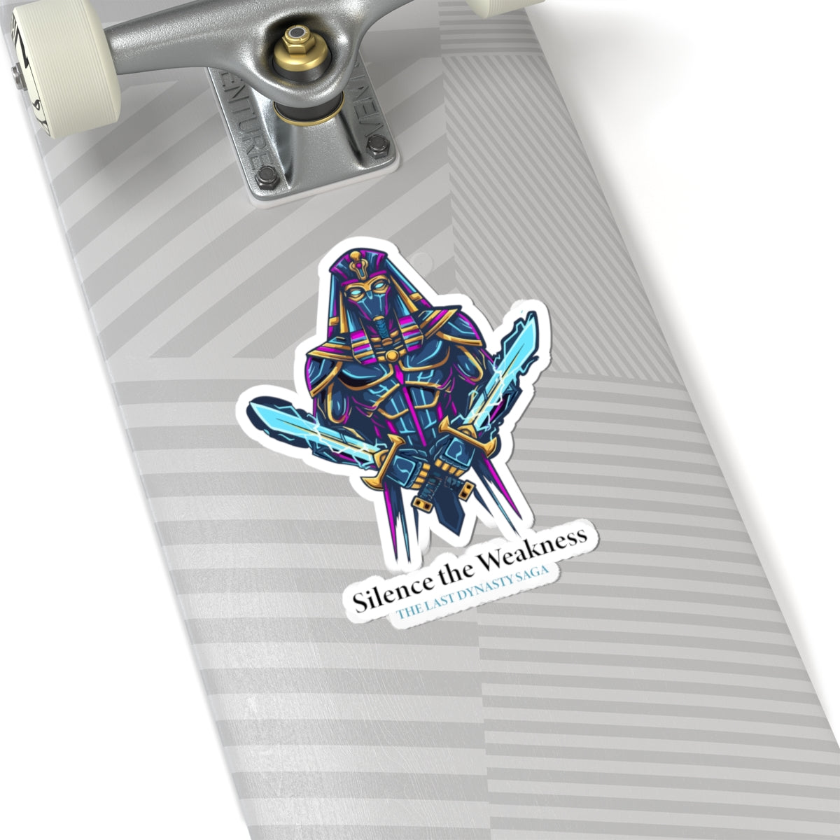 Last Dynasty Saga Sticker — Minimalist Retro Game Logo Kiss-Cut Sticker