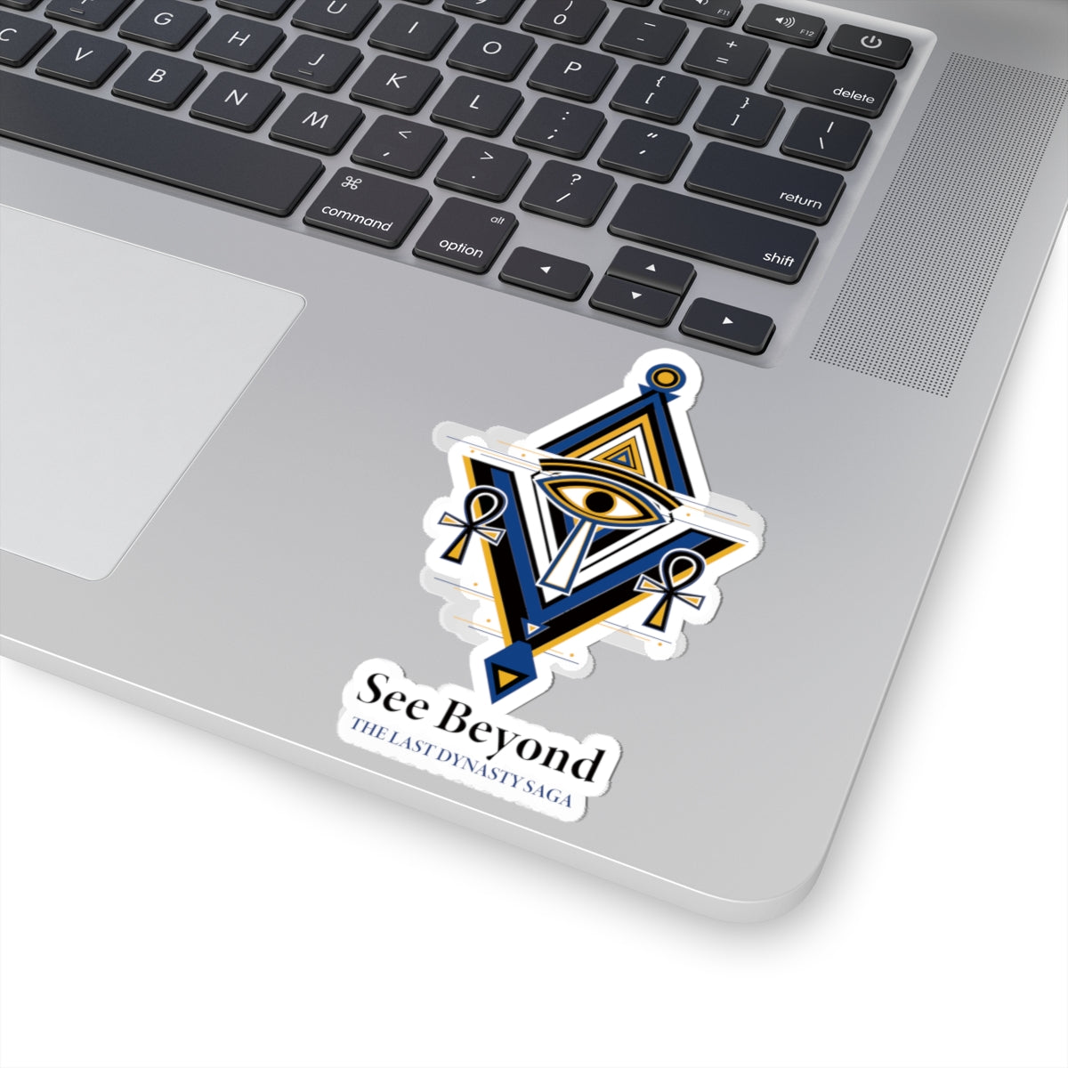 Last Dynasty Saga Sticker — Minimalist Retro Game Logo Kiss-Cut Sticker