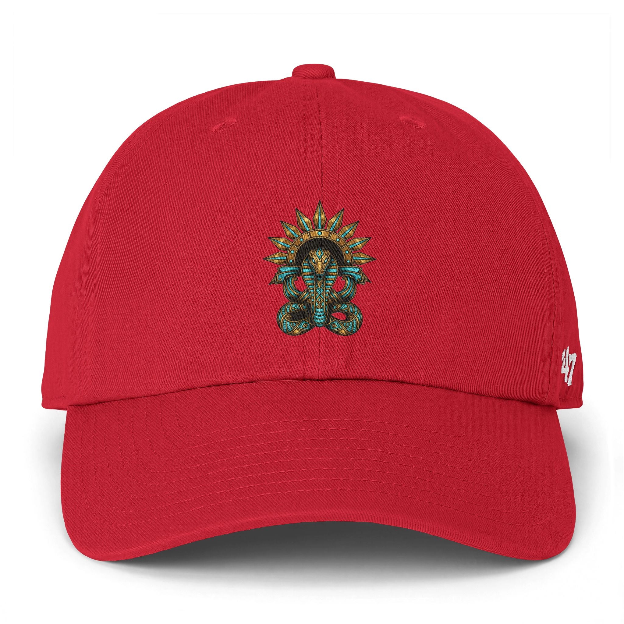 Embroidered Serpent Sun-disc Cap — Clean Up Cap