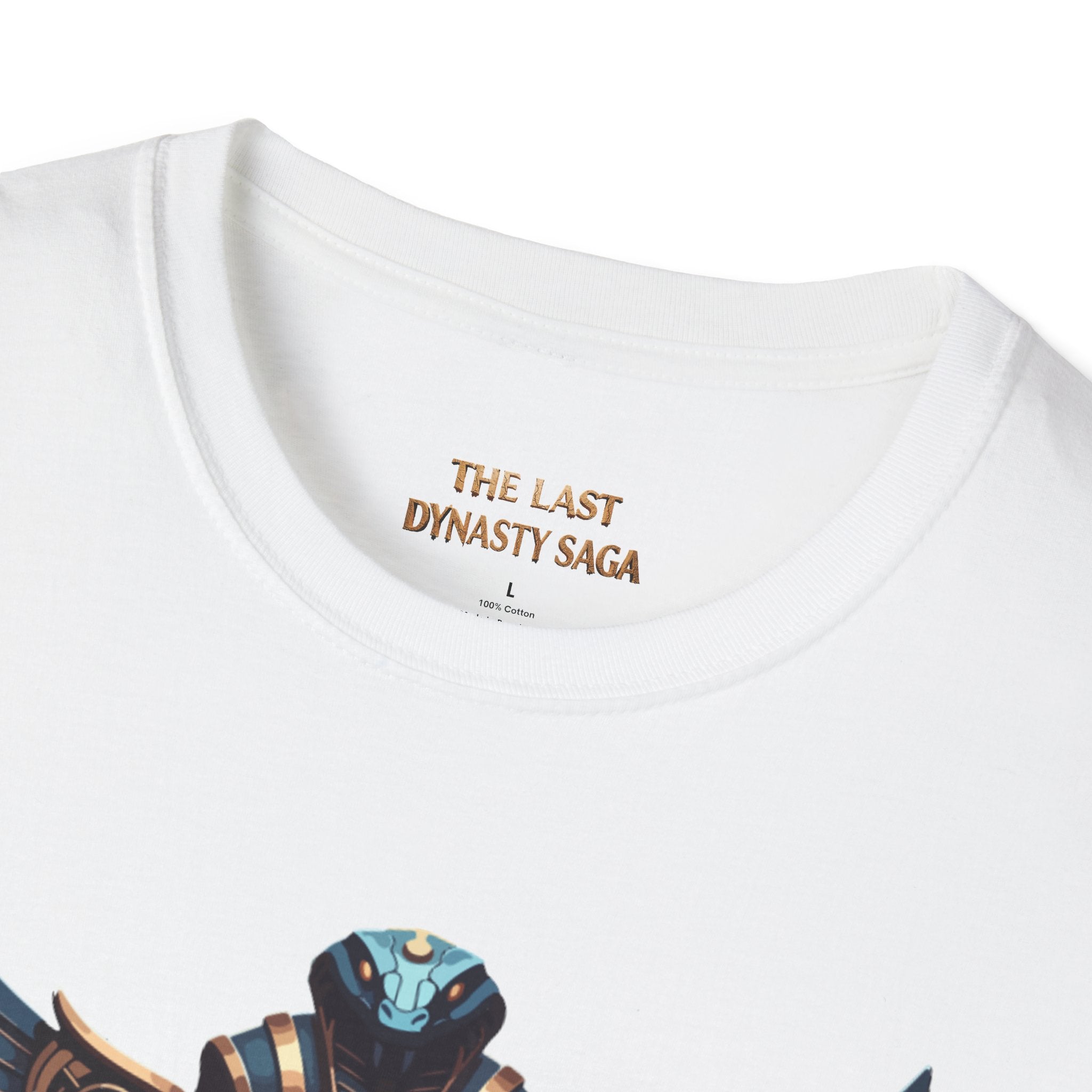 Egyptian Pharaoh Chest & Serpent Back T-Shirt — "This Is Your Awakening / Endless Power"
