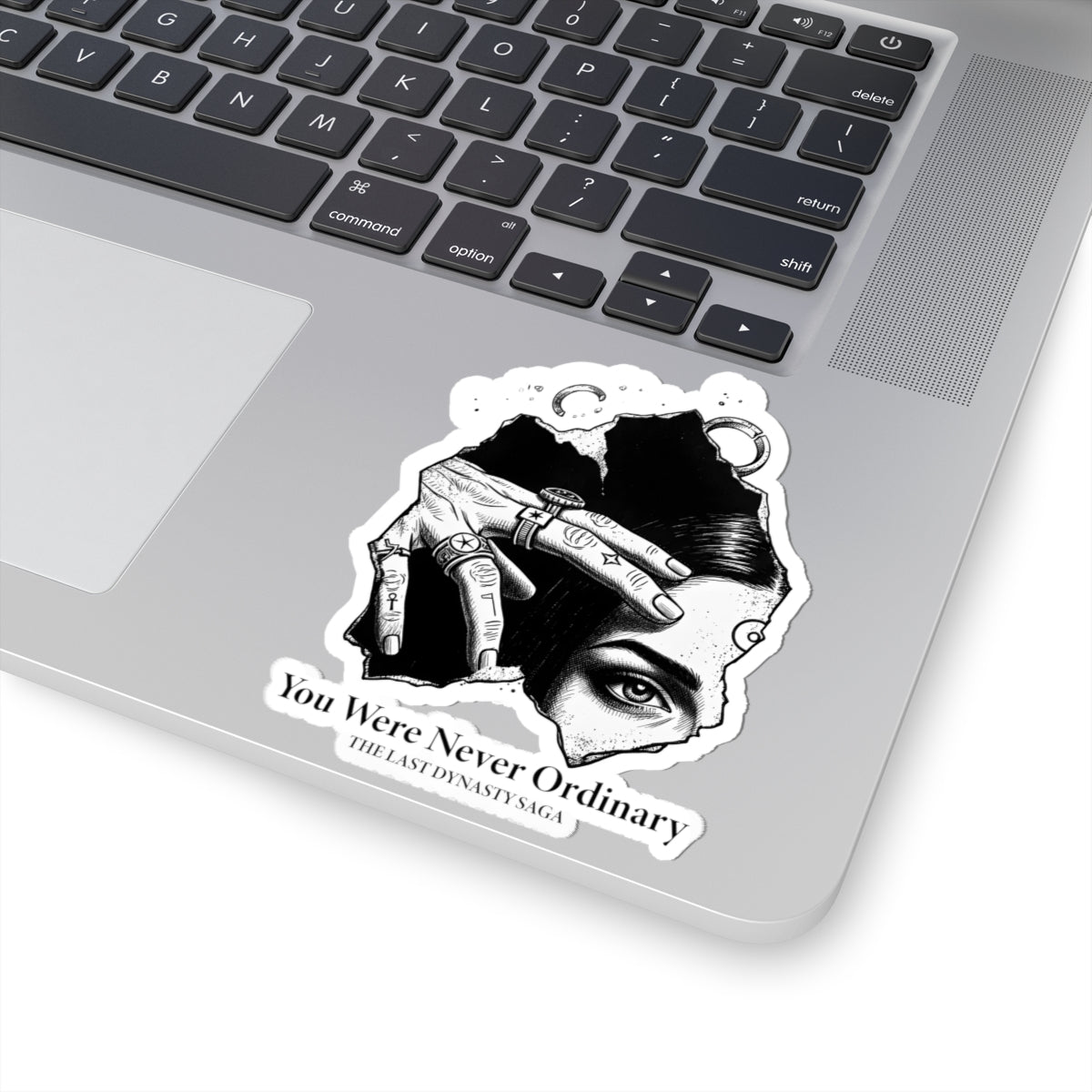 Last Dynasty Saga Sticker — Minimalist Retro Game Logo Kiss-Cut Sticker