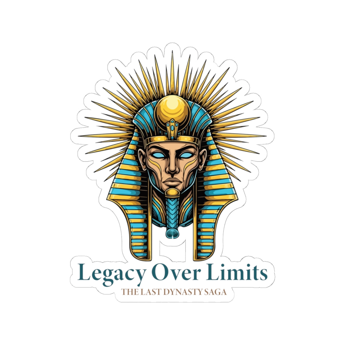 Copy of The Last Dynasty Saga Sticker — Minimalist Retro Game Logo Kiss-Cut Sticker