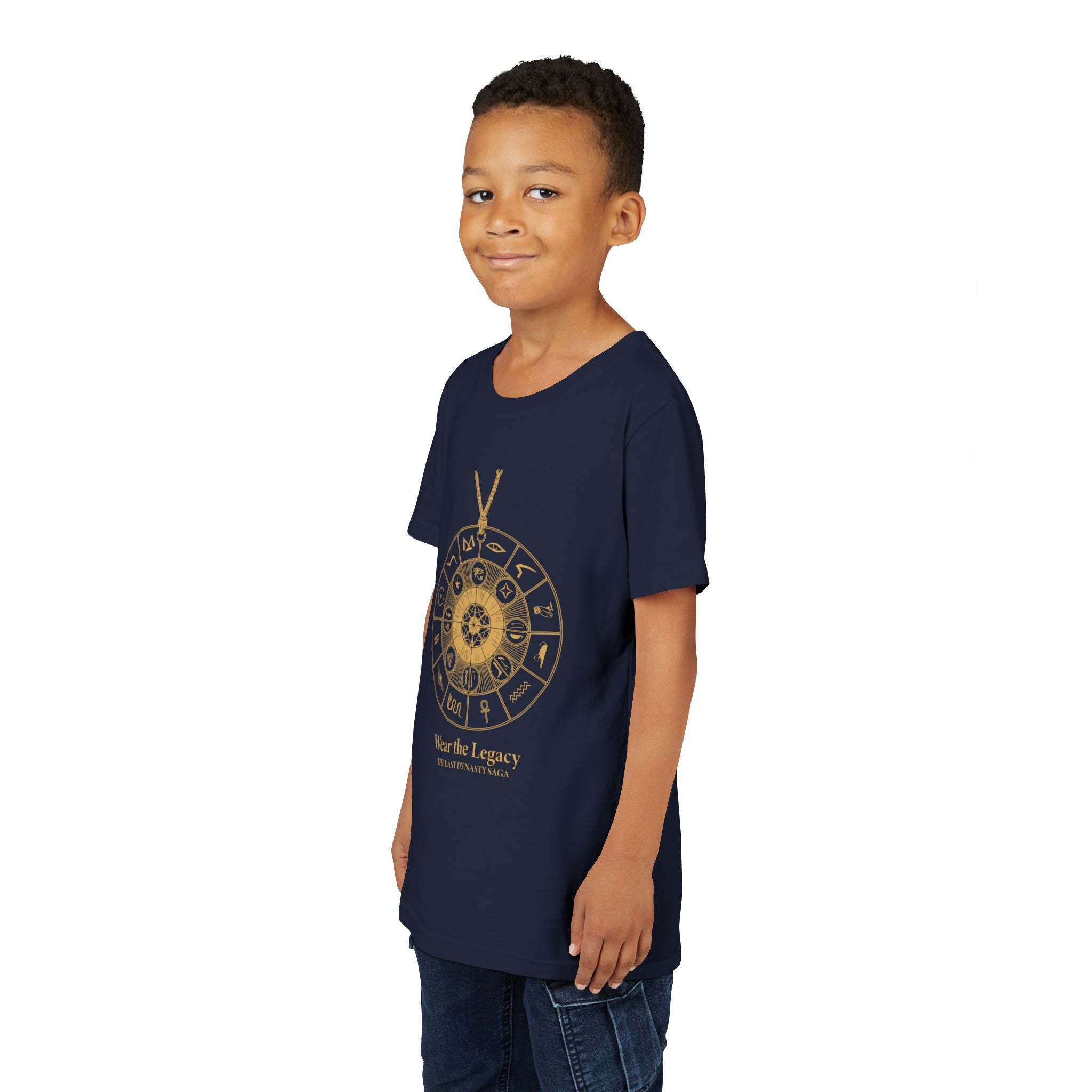 Youth Graphic Tee — THE SAGA Compass & Abstract Hero&