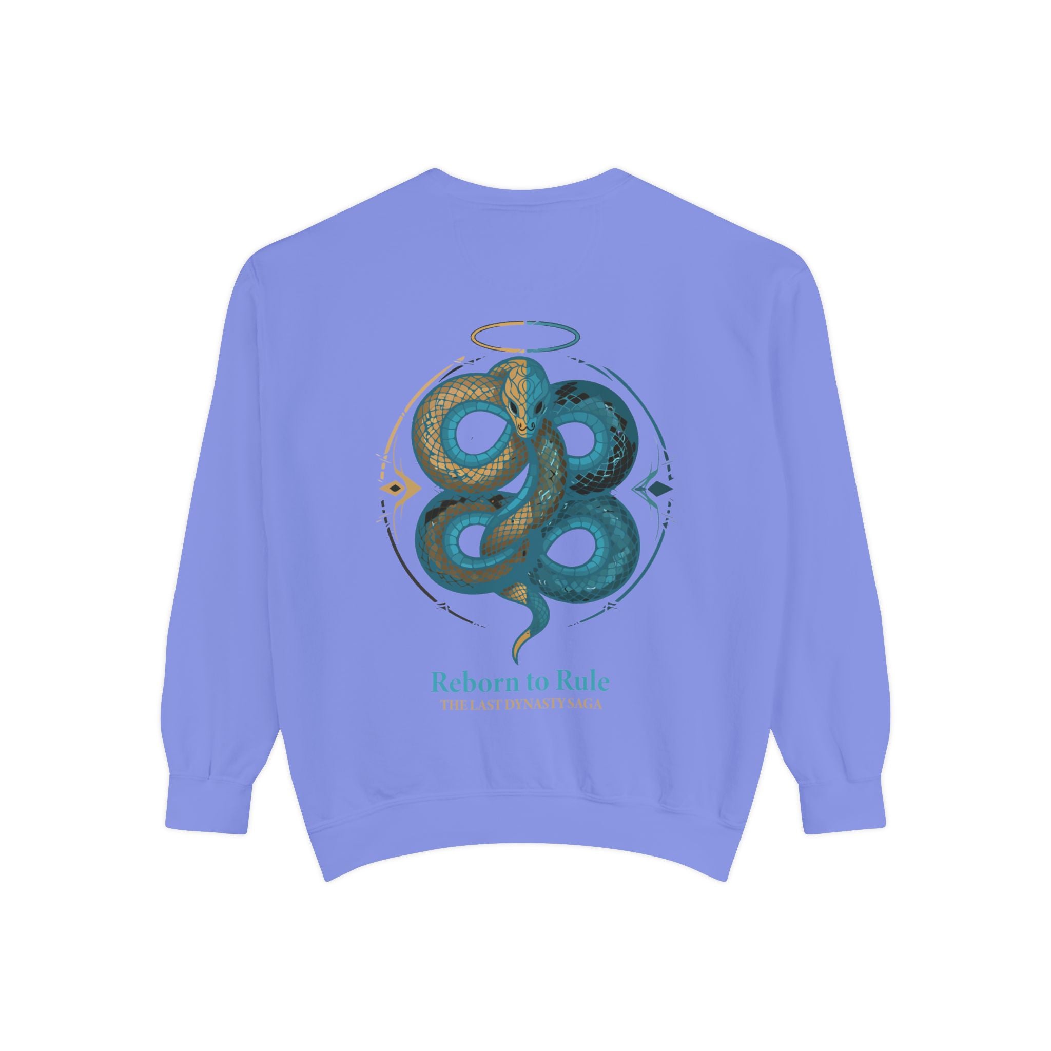 Snake Emblem Sweatshirt — "Reborn to Rule" Graphic Crewneck