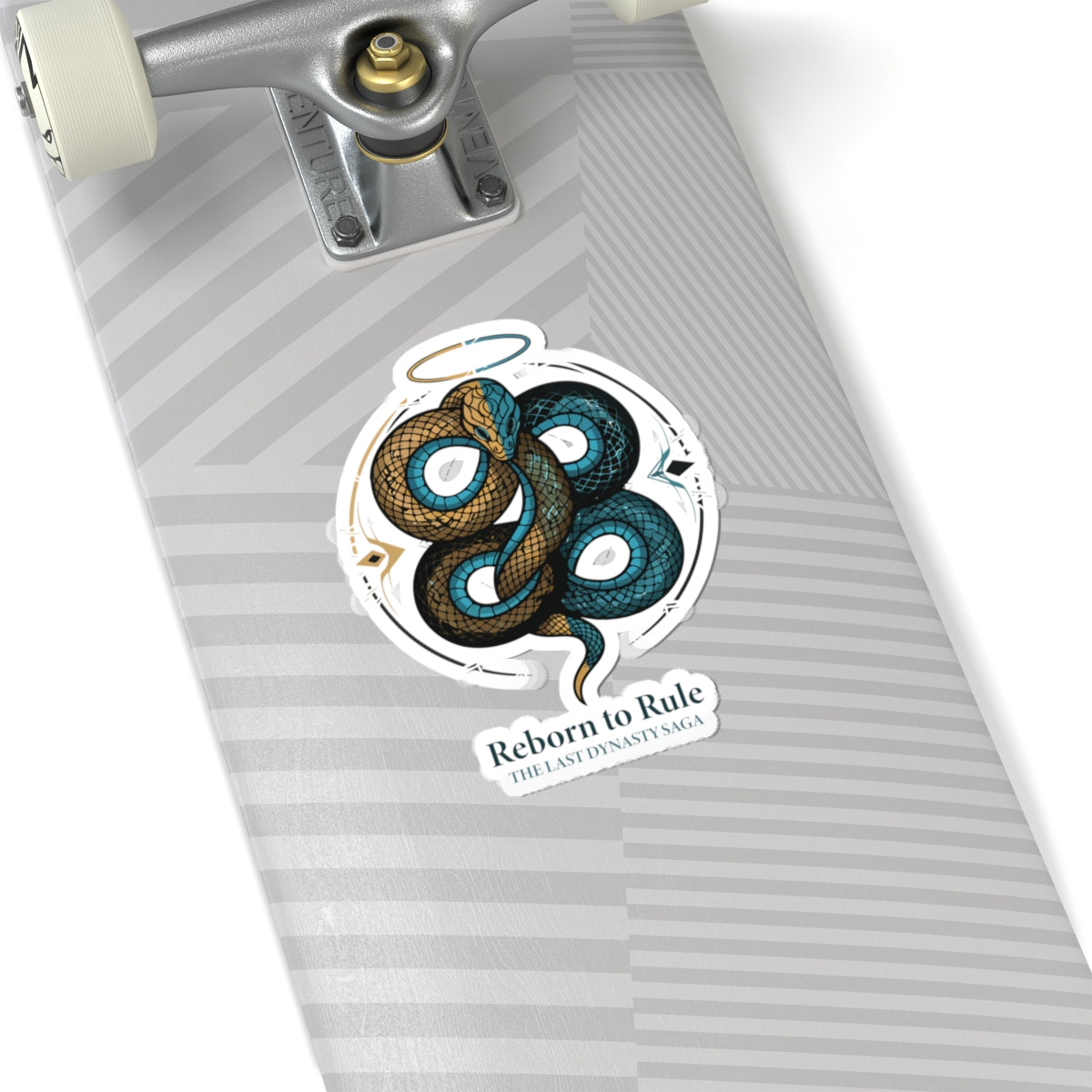 Last Dynasty Saga Sticker — Minimalist Retro Game Logo Kiss-Cut Sticker