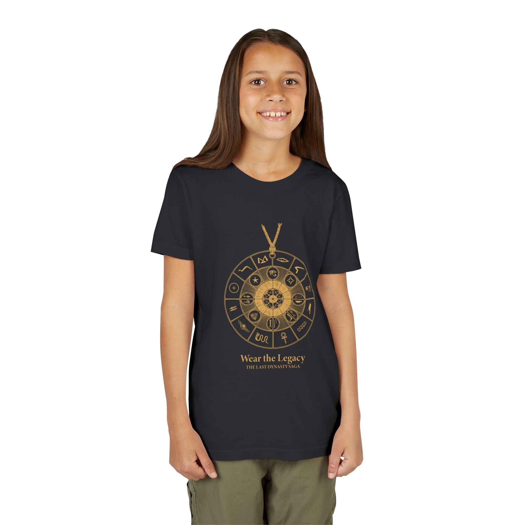 Youth Graphic Tee — THE SAGA Compass & Abstract Hero&