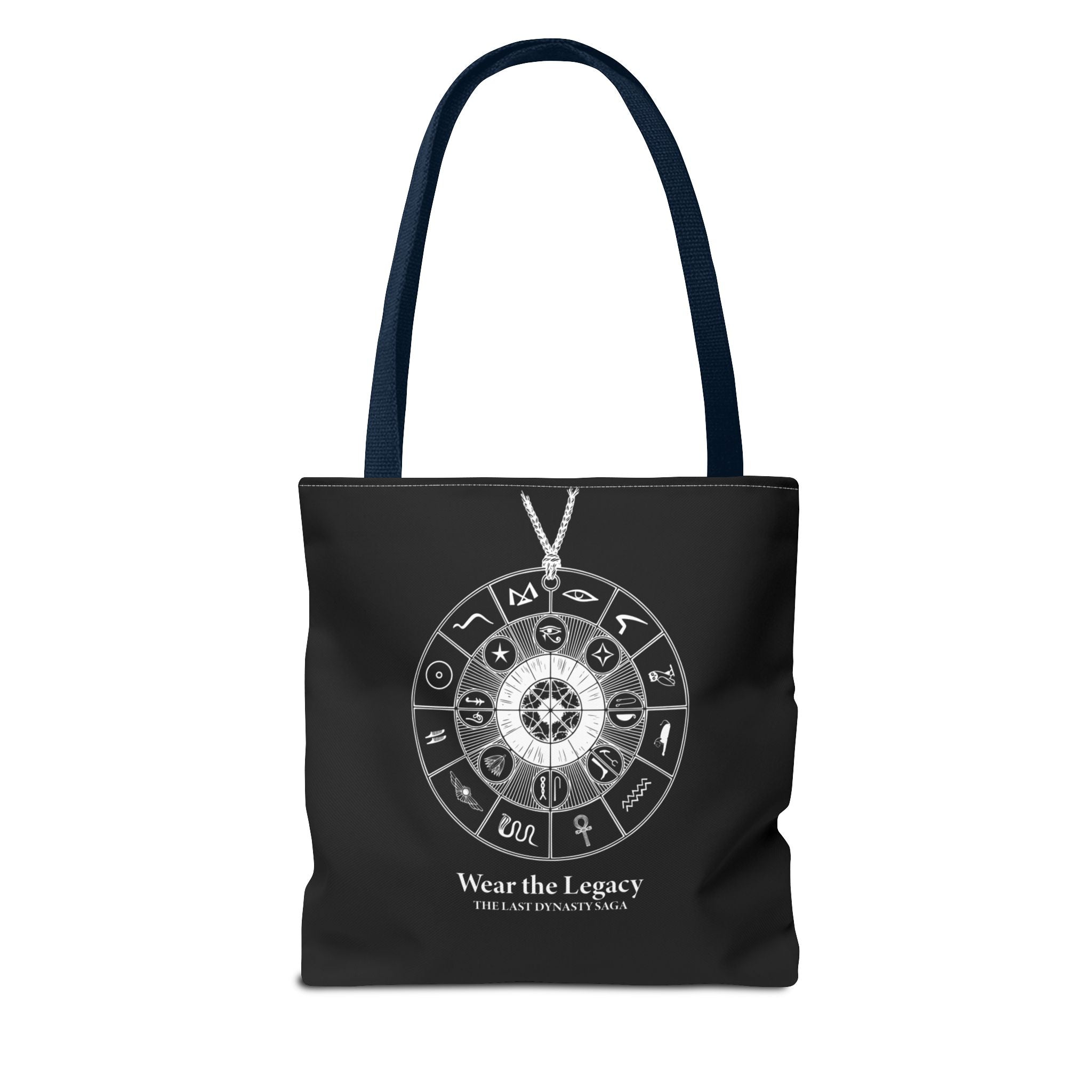 Mystic Temple Tote Bag — Ancient Light & Symbolic Wheel AOP Tote