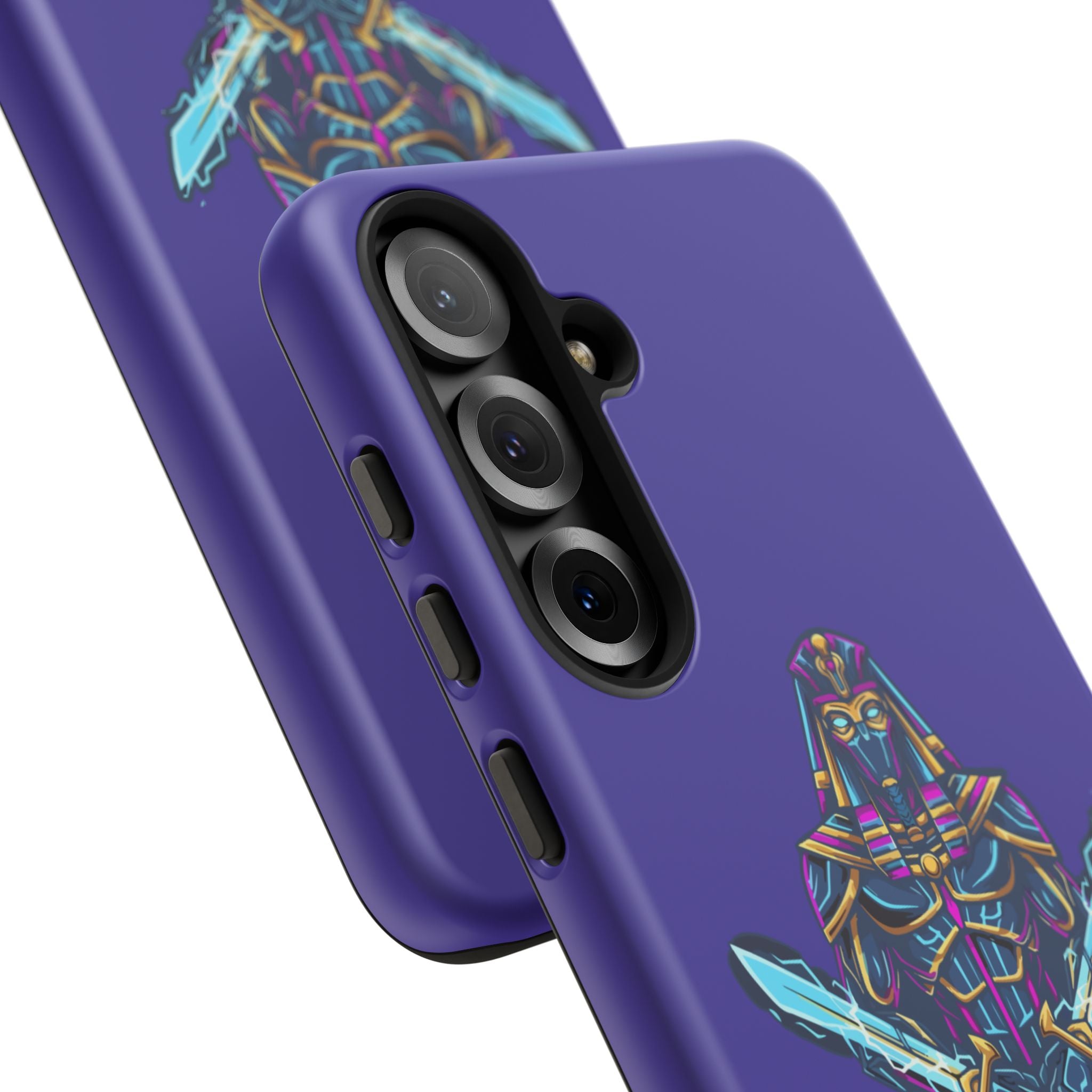 Phone Case — Neon Pharaoh Dual Swords "Silence the Weakness"