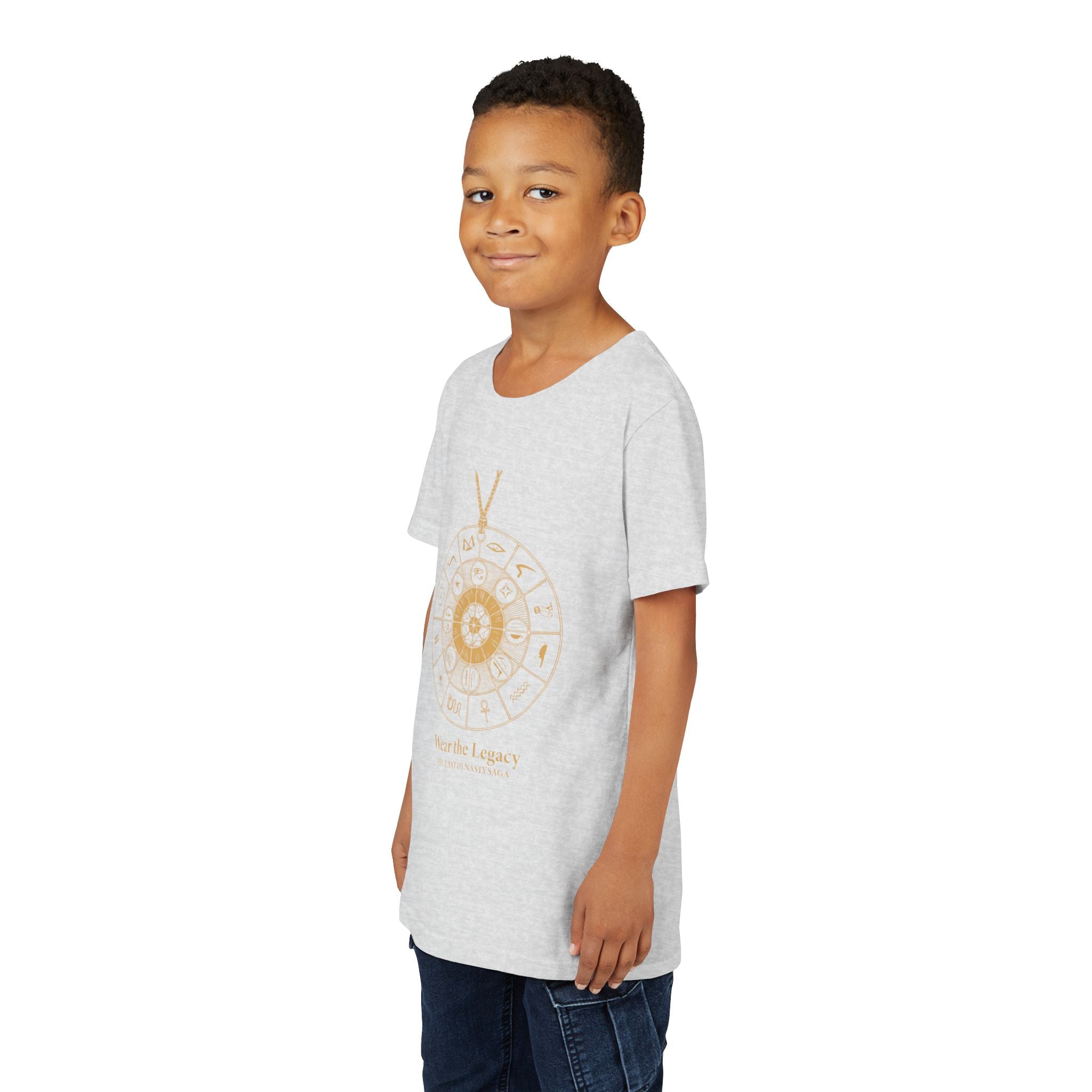 Youth Graphic Tee — THE SAGA Compass & Abstract Hero&