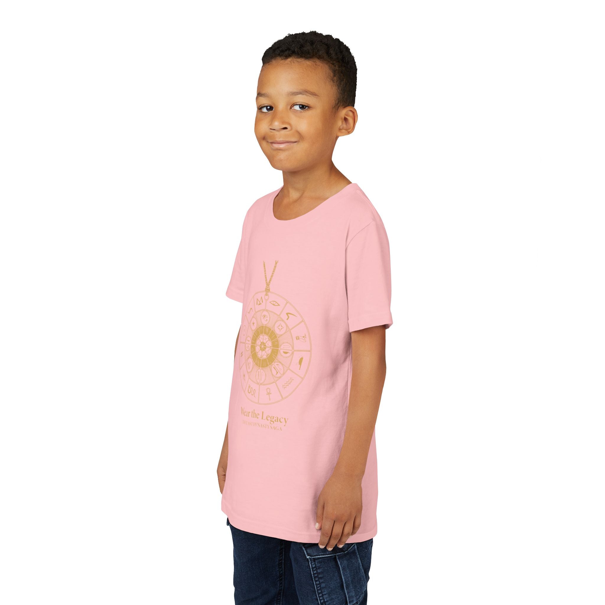 Youth Graphic Tee — THE SAGA Compass & Abstract Hero&