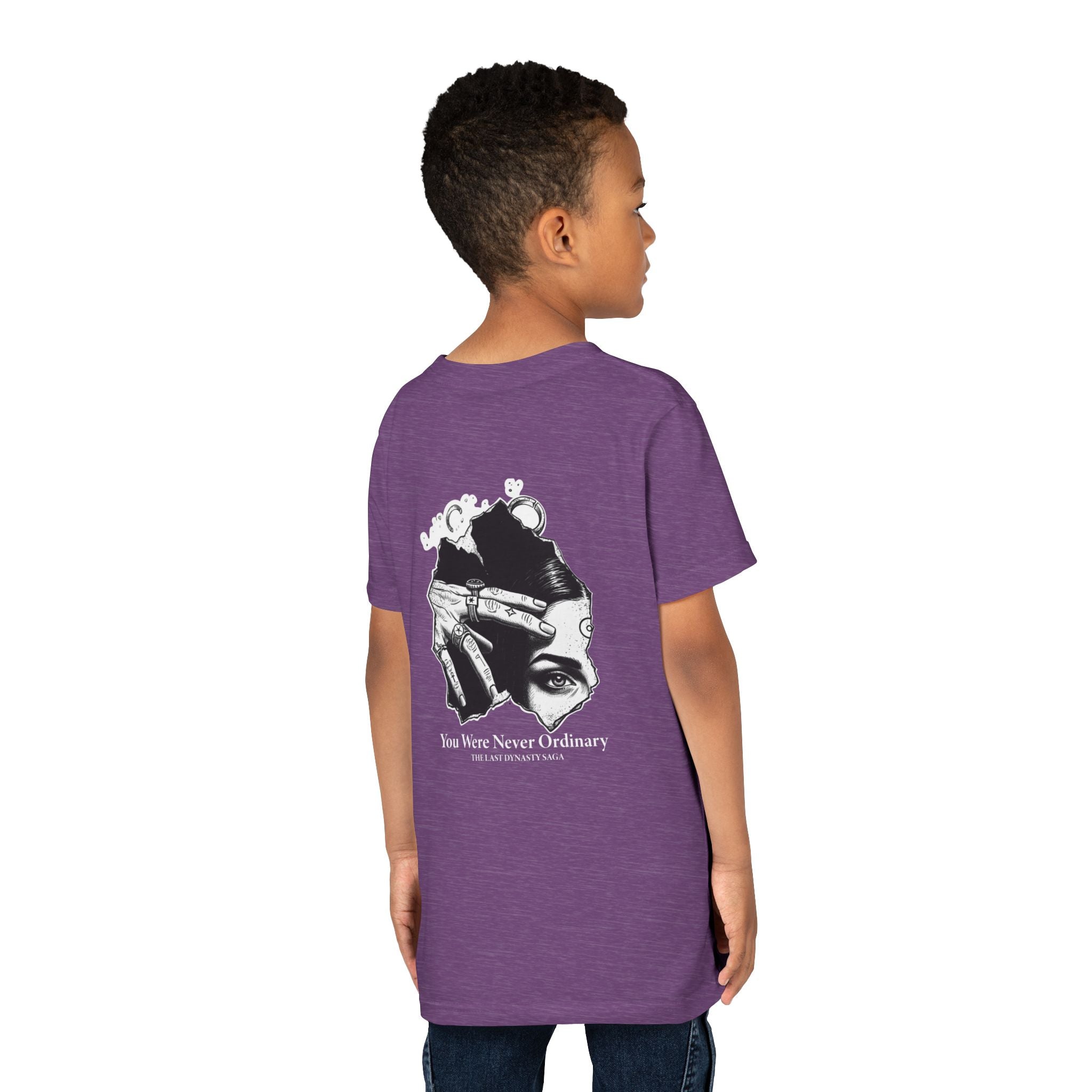 Youth Graphic Tee — THE SAGA Compass & Abstract Hero&