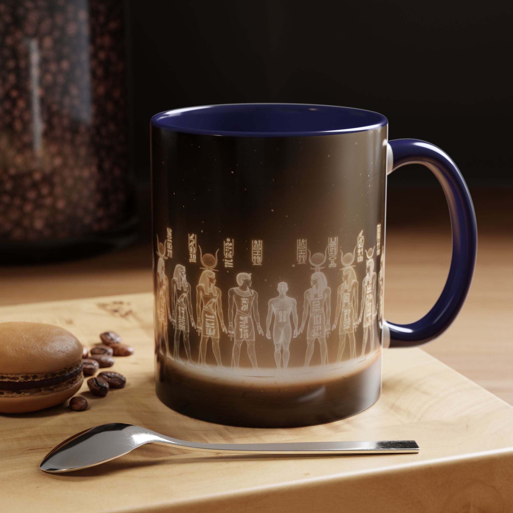 Egyptian Gods Lineup Coffee Mug — Ancient Deities Accent Mug (11/15oz)