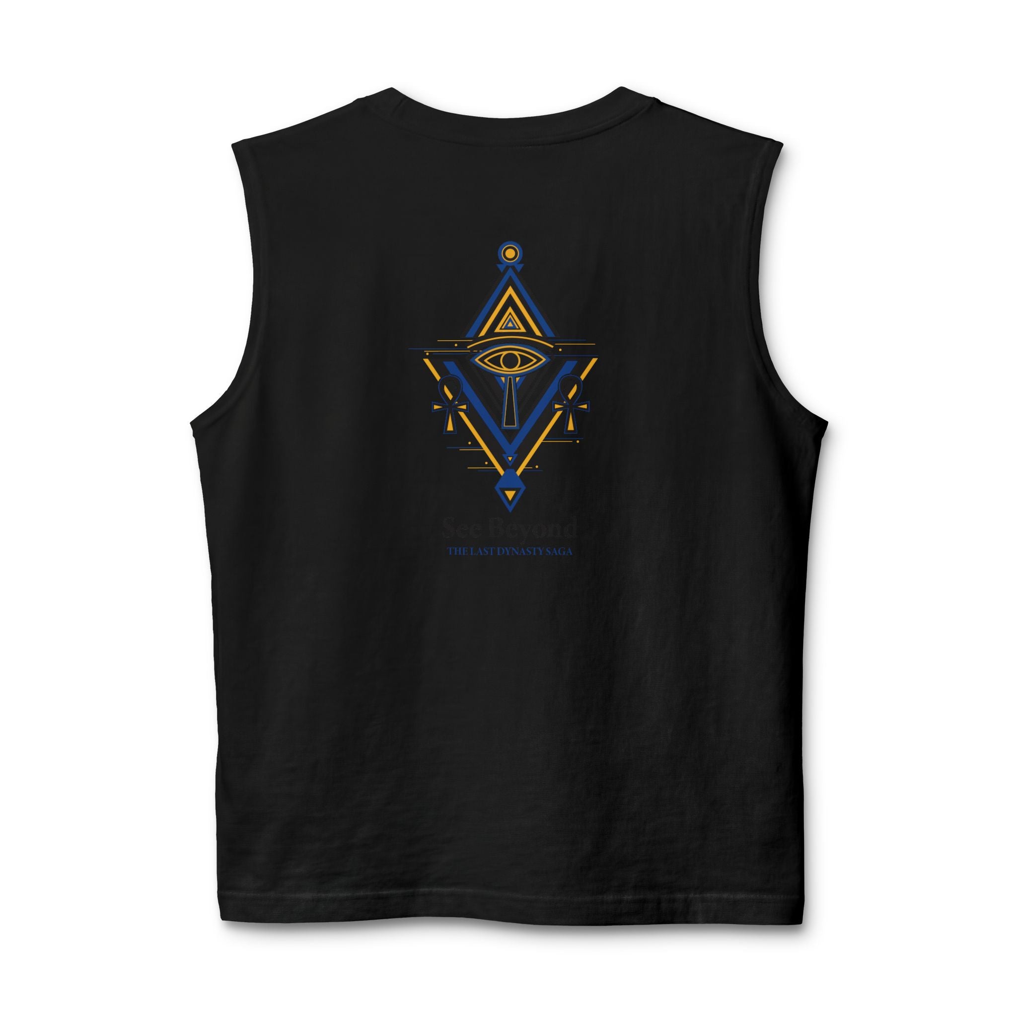 Egyptian Scarab Muscle Tank — "This Is Your Awakening" Mystical Graphic