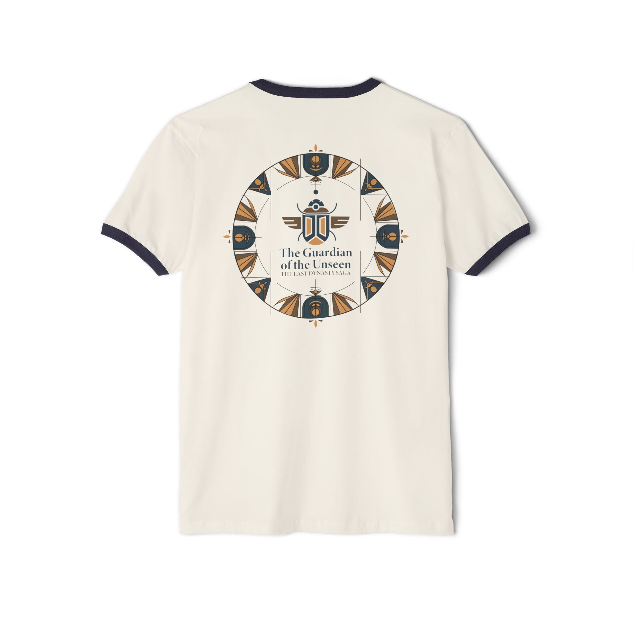 Ringer T-Shirt — "The Throne Awaits" Fantasy Sword Crest Tee