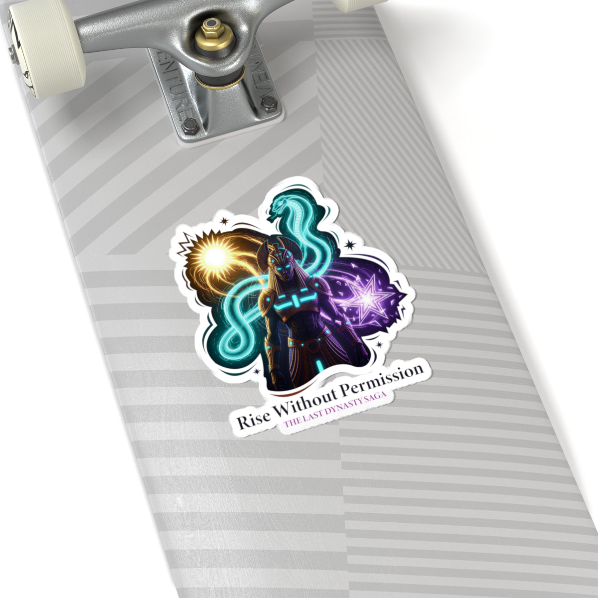 Last Dynasty Saga Sticker — Minimalist Retro Game Logo Kiss-Cut Sticker