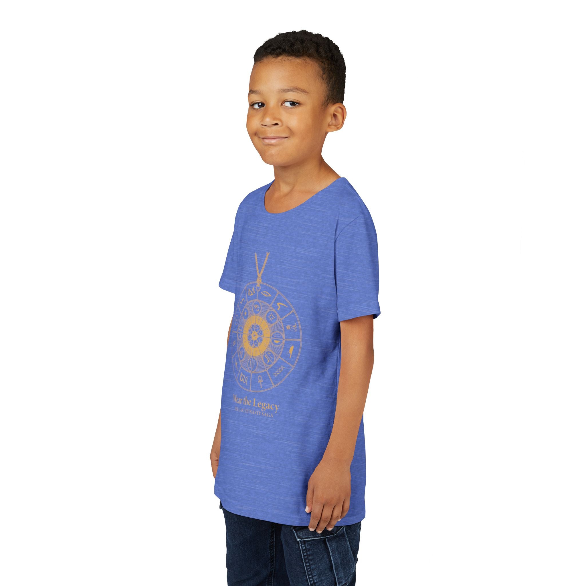 Youth Graphic Tee — THE SAGA Compass & Abstract Hero&