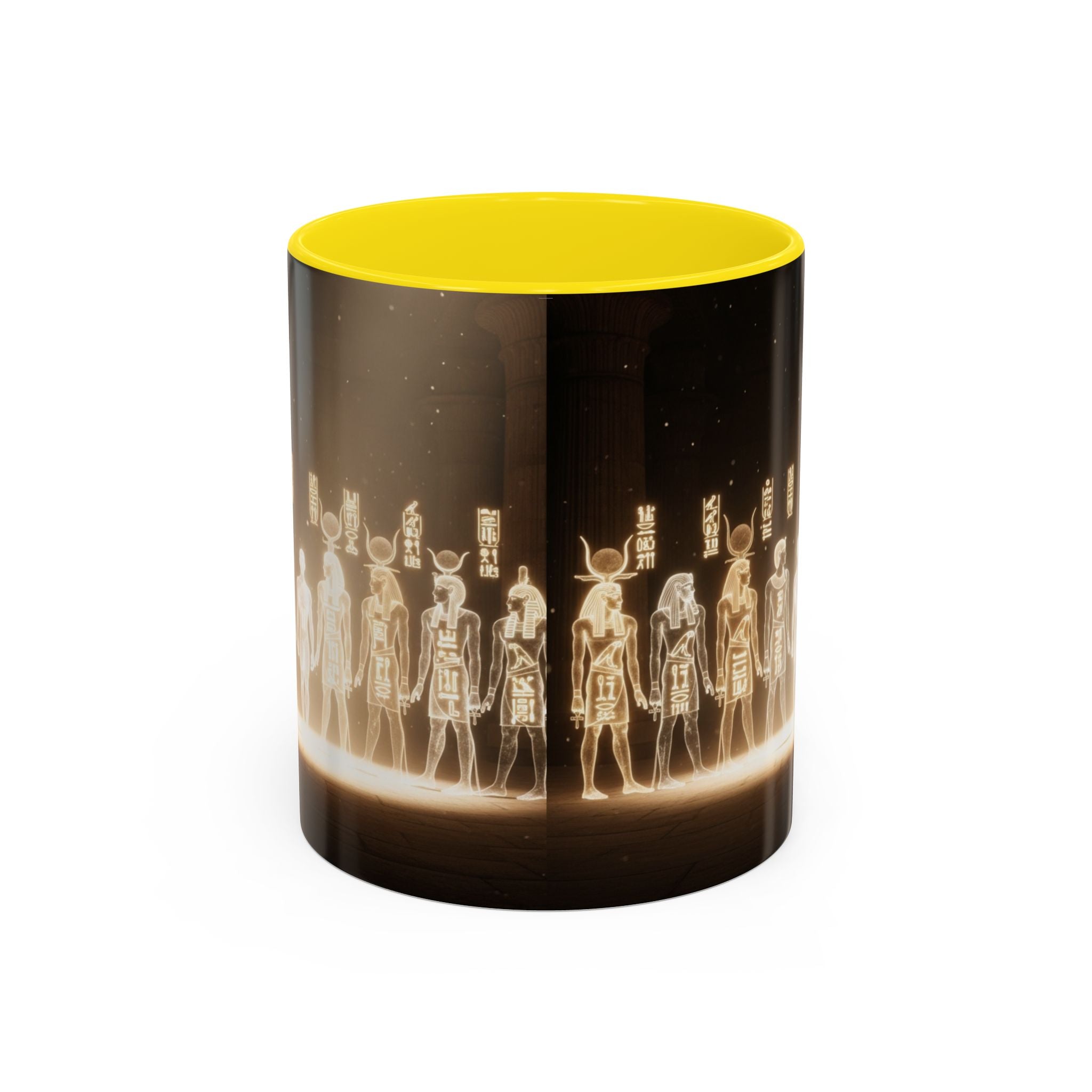 Egyptian Gods Lineup Coffee Mug — Ancient Deities Accent Mug (11/15oz)