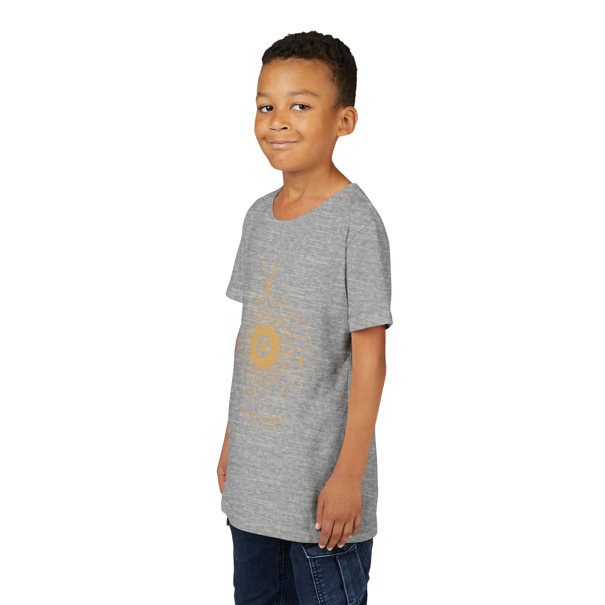 Youth Graphic Tee — THE SAGA Compass & Abstract Hero&