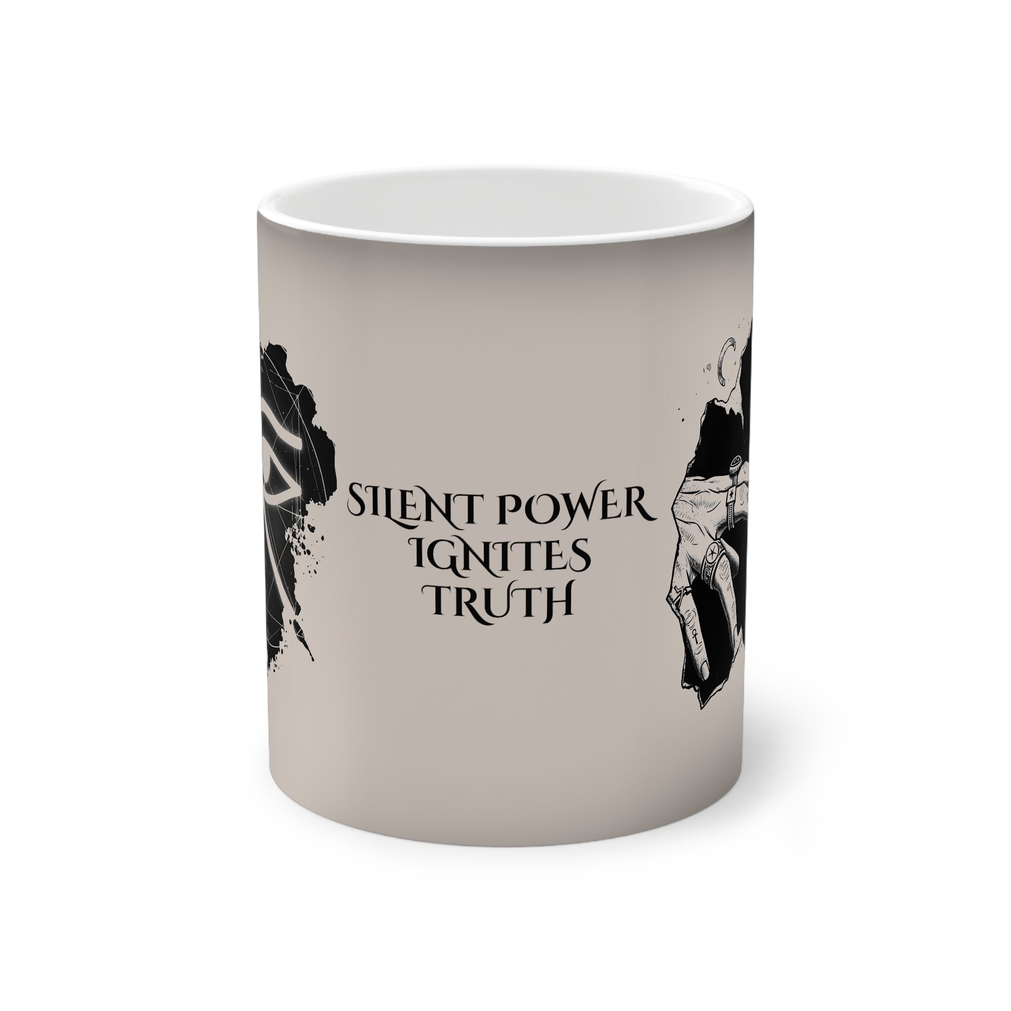 Color-Changing Mug — "Silent Power Ignites Truth" Reveal, 11oz