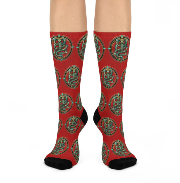 Red Serpent Socks — The Saga Everyday Wear