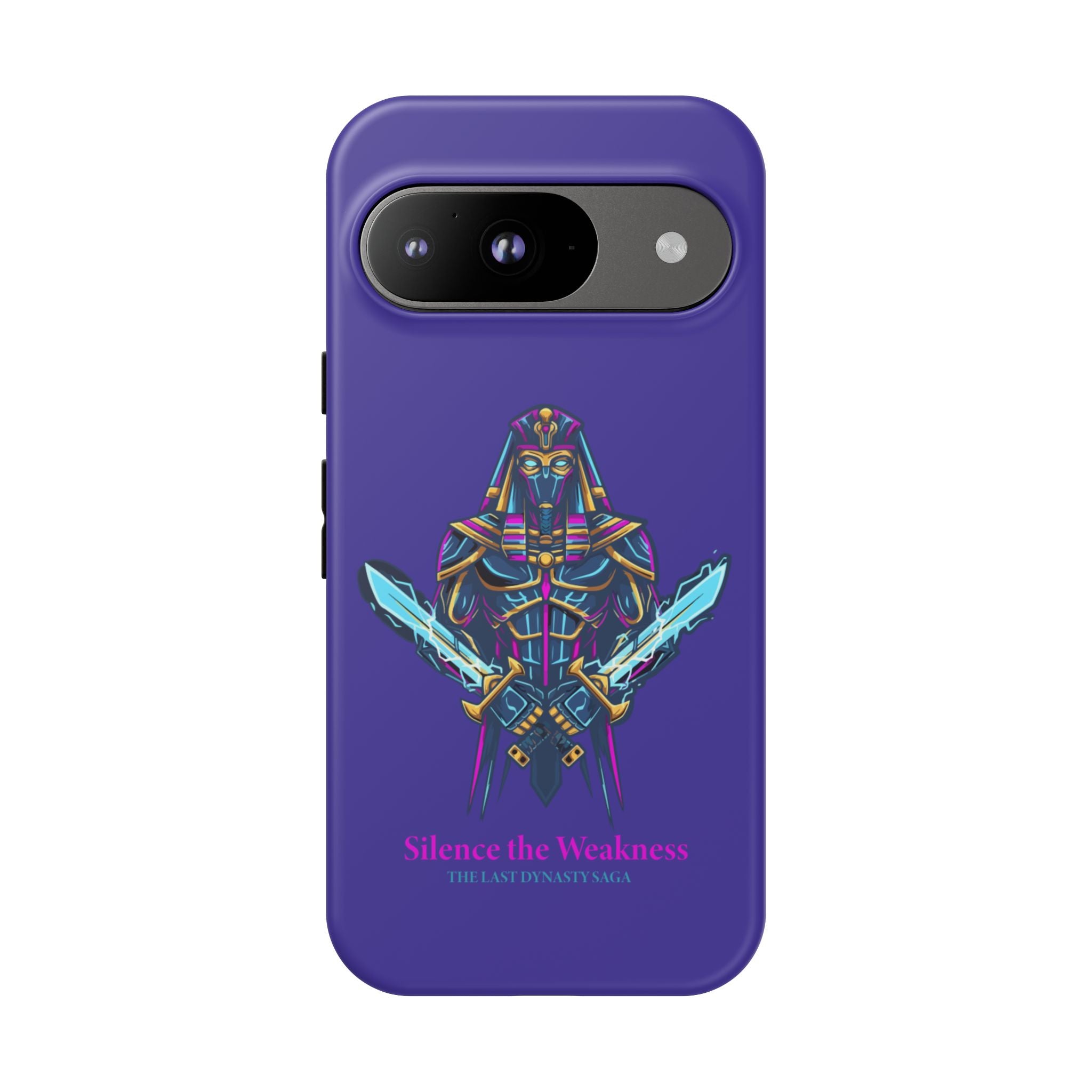 Phone Case — Neon Pharaoh Dual Swords "Silence the Weakness"