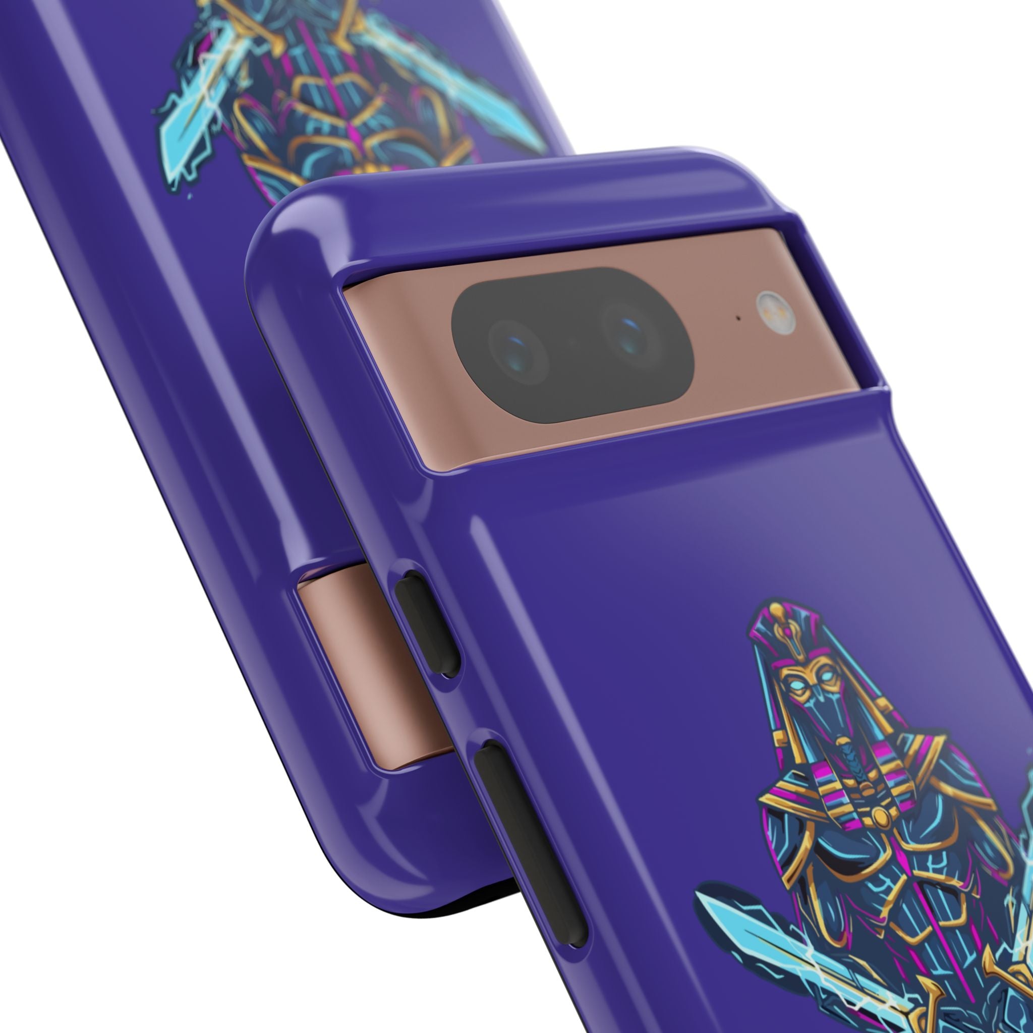 Phone Case — Neon Pharaoh Dual Swords "Silence the Weakness"
