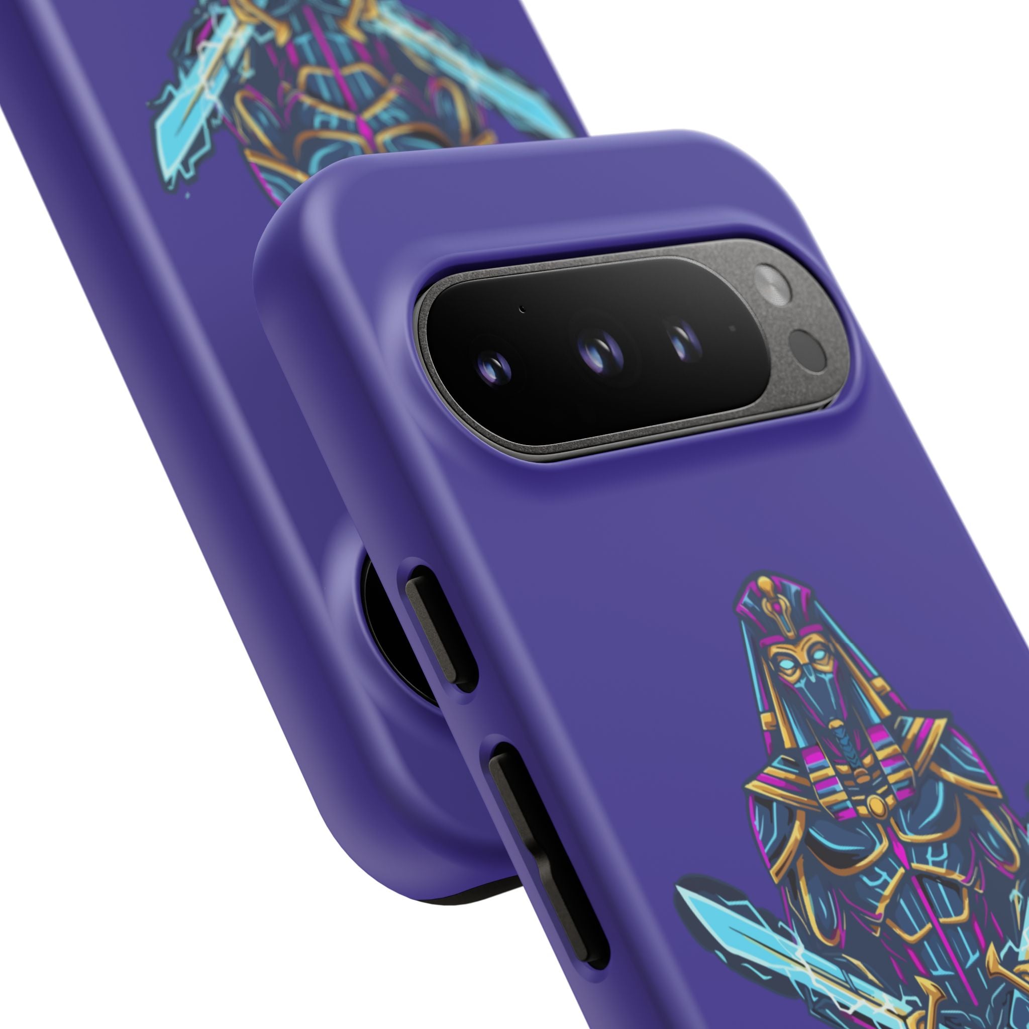 Phone Case — Neon Pharaoh Dual Swords "Silence the Weakness"
