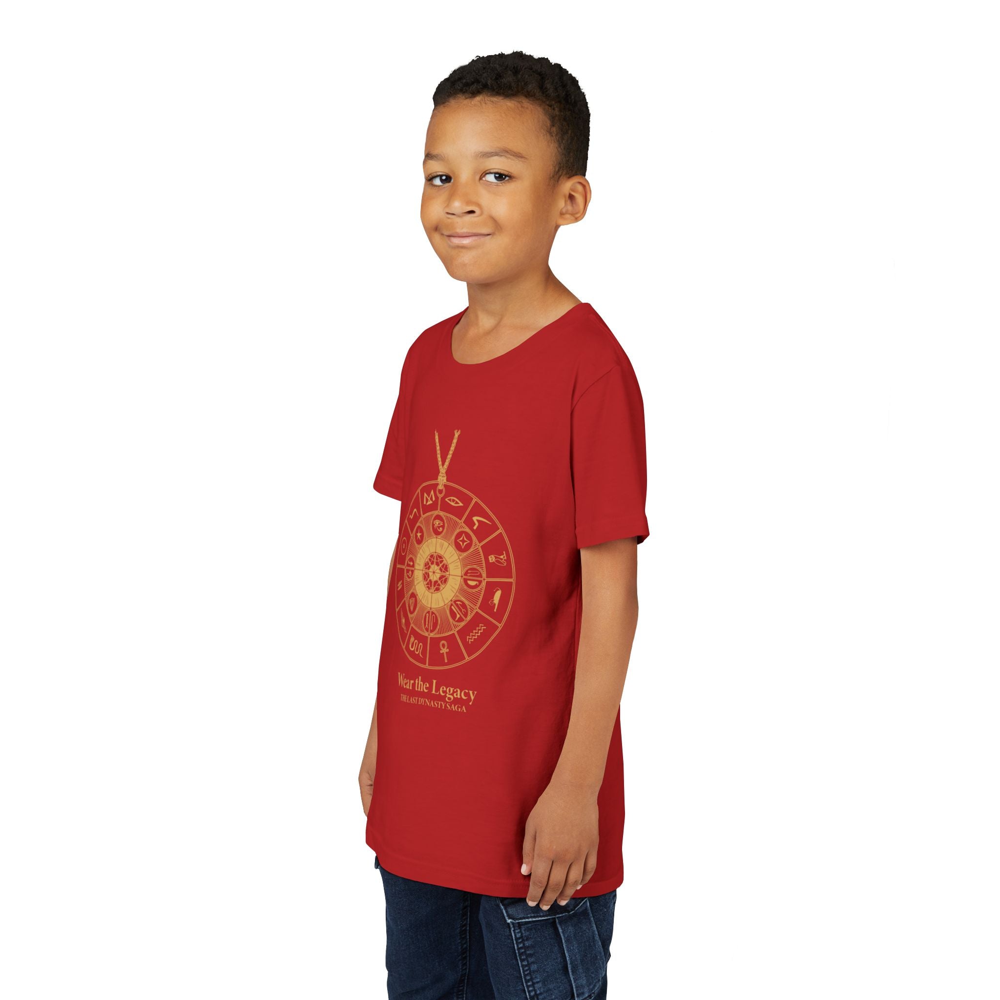 Youth Graphic Tee — THE SAGA Compass & Abstract Hero&