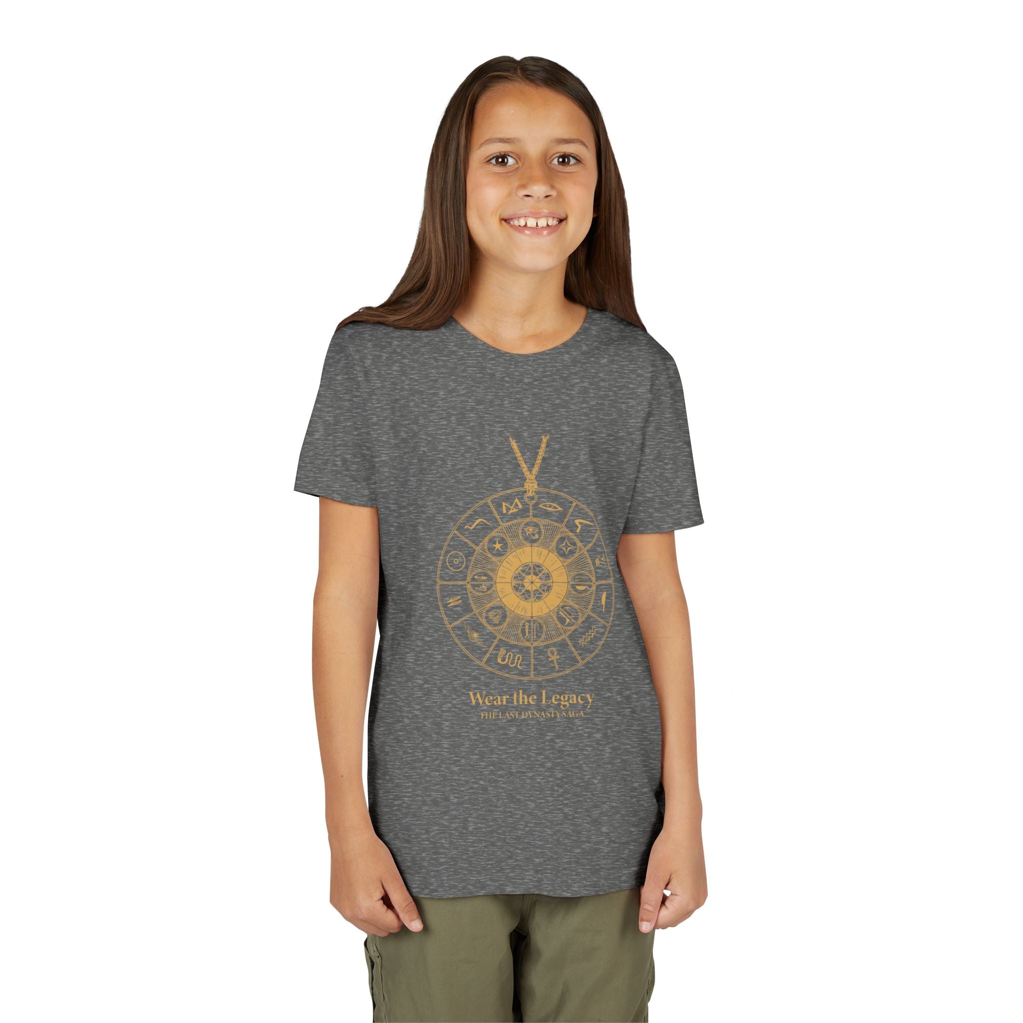 Youth Graphic Tee — THE SAGA Compass & Abstract Hero&