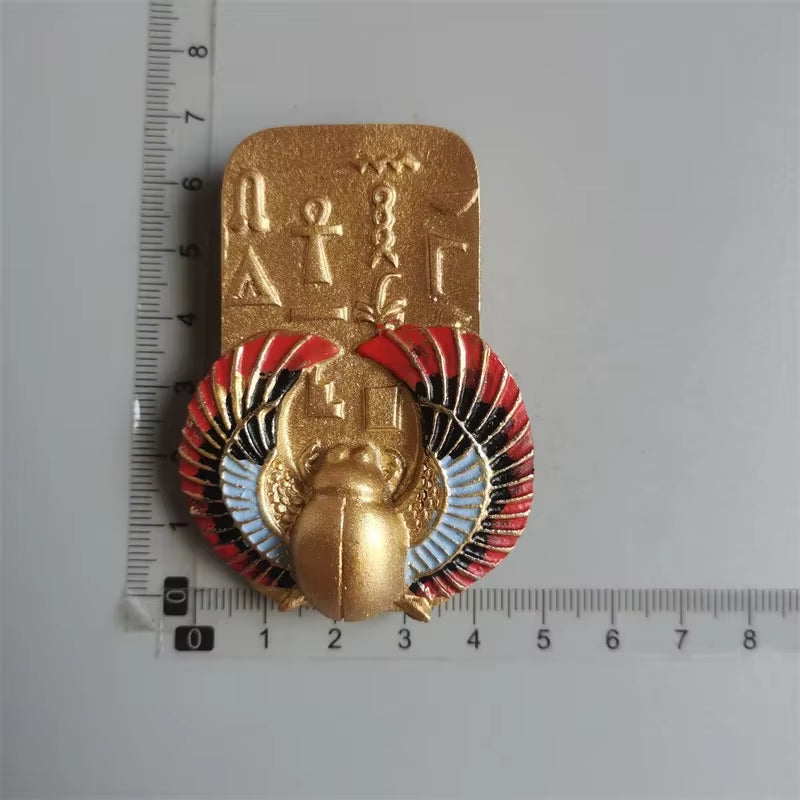 Egyptian Pharaoh & Anubis Fridge Magnet Resin Souvenir Decorative Accent