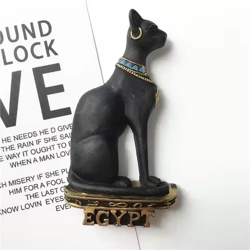 Egyptian Pharaoh & Anubis Fridge Magnet Resin Souvenir Decorative Accent