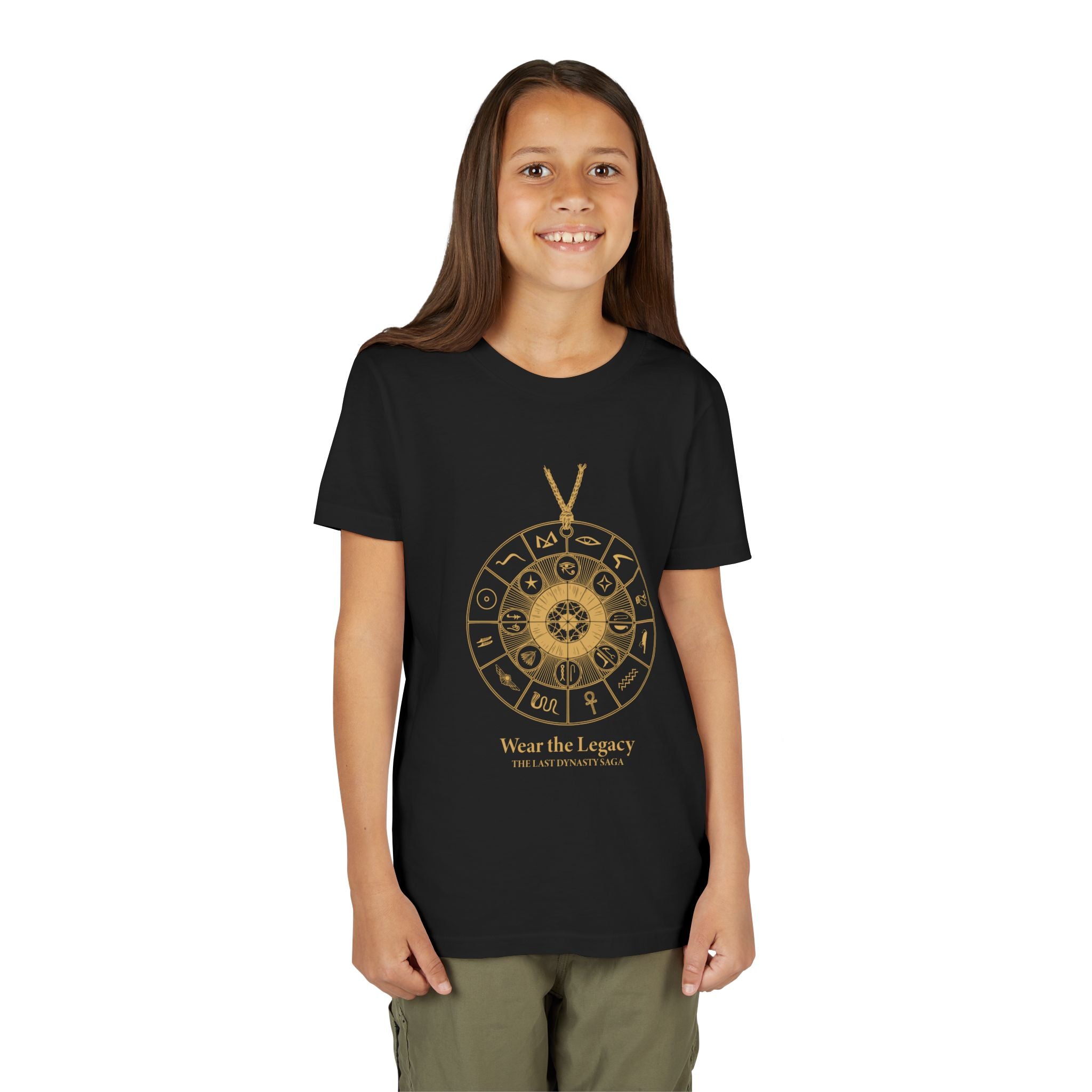 Youth Graphic Tee — THE SAGA Compass & Abstract Hero&