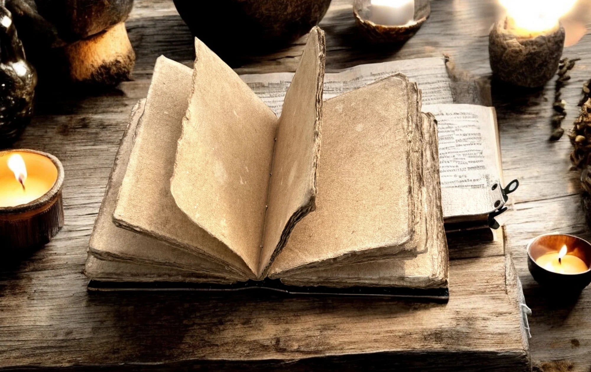 🌙 Moon Phases Leather Journal – Vintage Grimoire (7 × 5", 200 Pages)