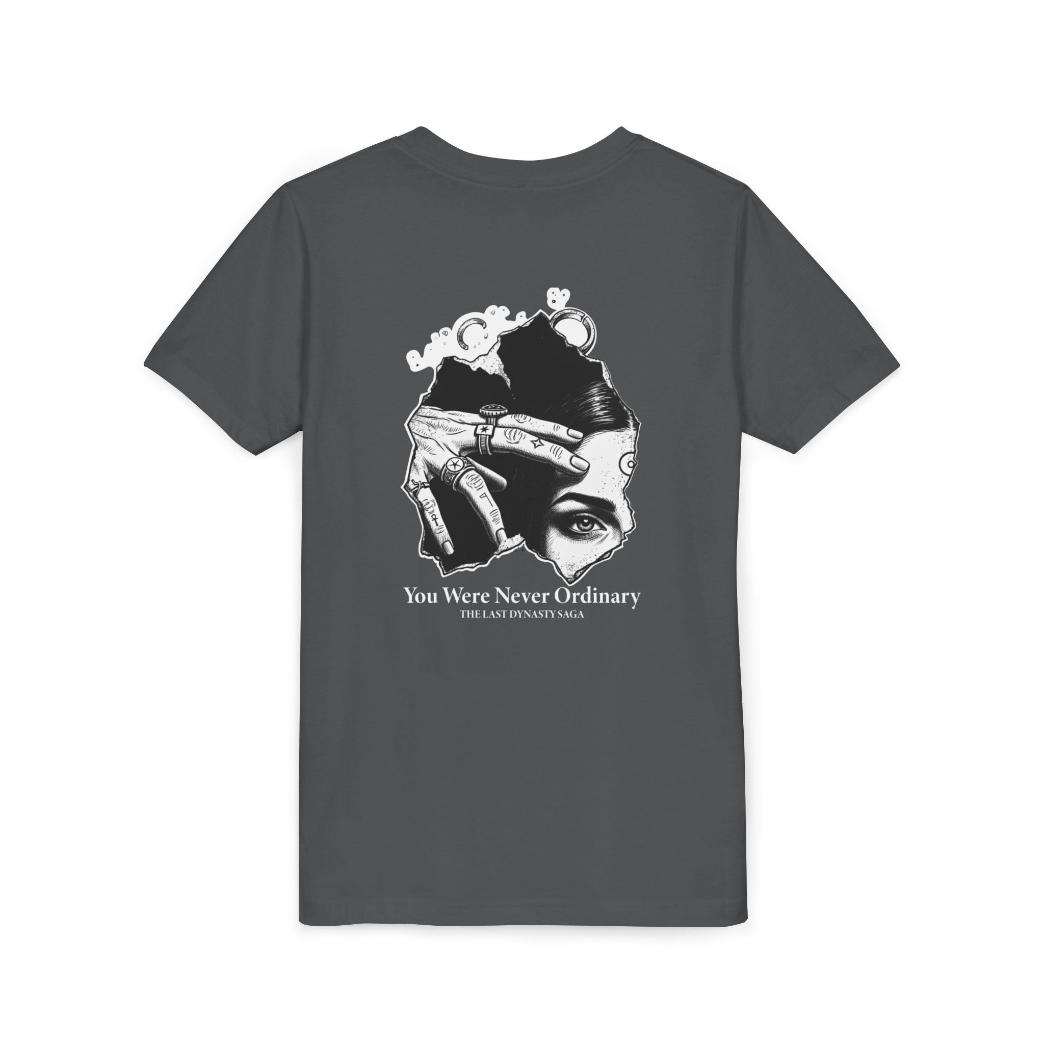 Youth Graphic Tee — THE SAGA Compass & Abstract Hero&
