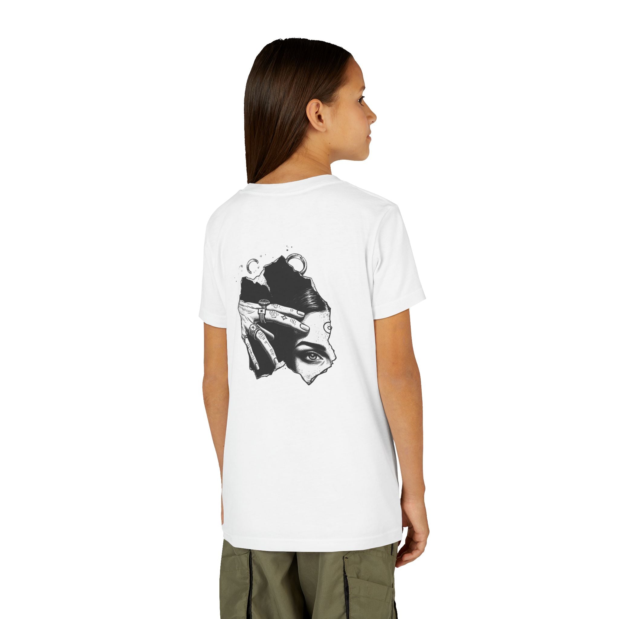 Youth Graphic Tee — THE SAGA Compass & Abstract Hero&