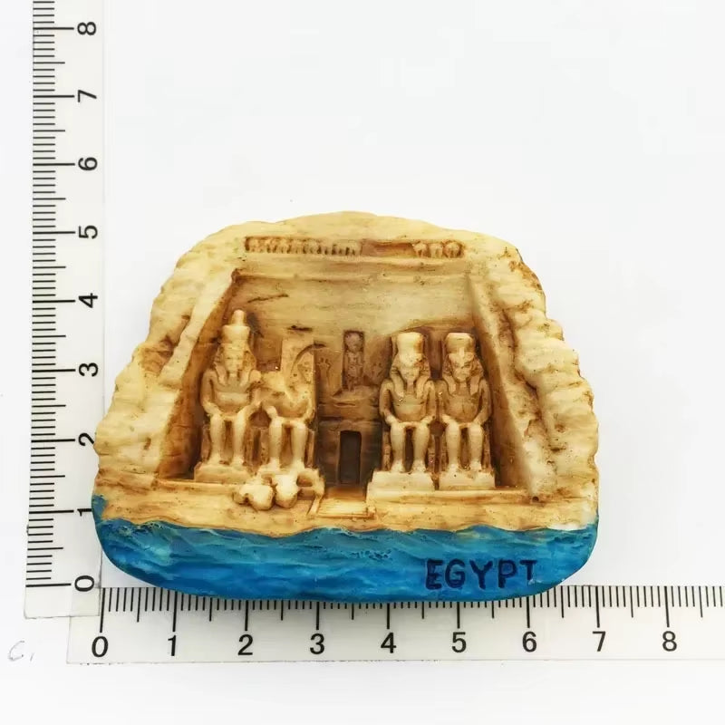 Egyptian Pharaoh & Anubis Fridge Magnet Resin Souvenir Decorative Accent